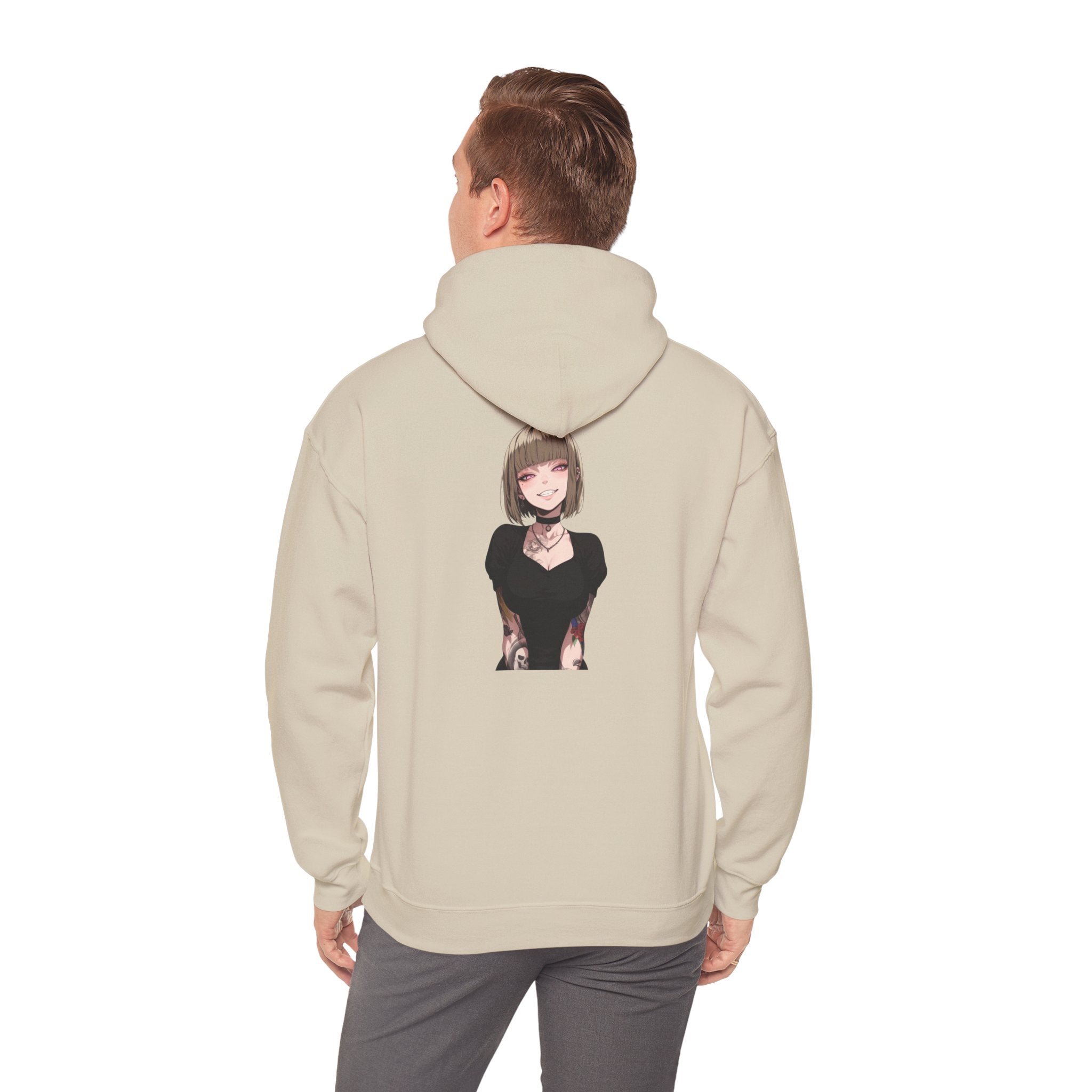 Sexy Style Himiko Toga Skull Tattooed Unisex Heavy Blend™ Hooded Sweatshirt