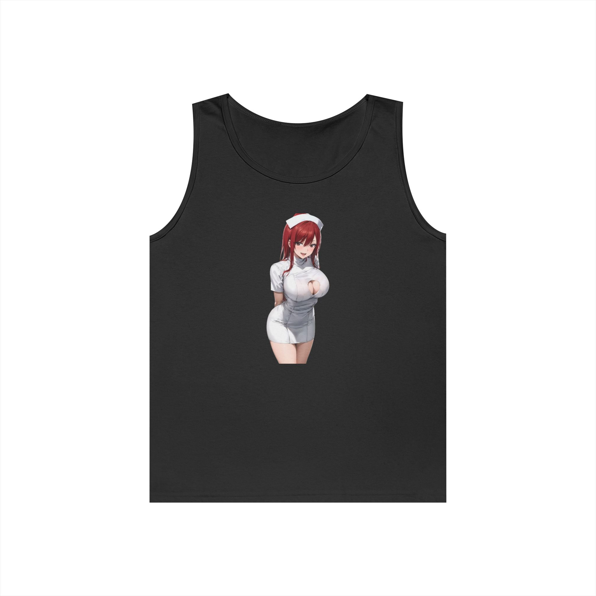 Ezra Scarlet Nurse Uniform Anime Heavy Cotton Tank Top
