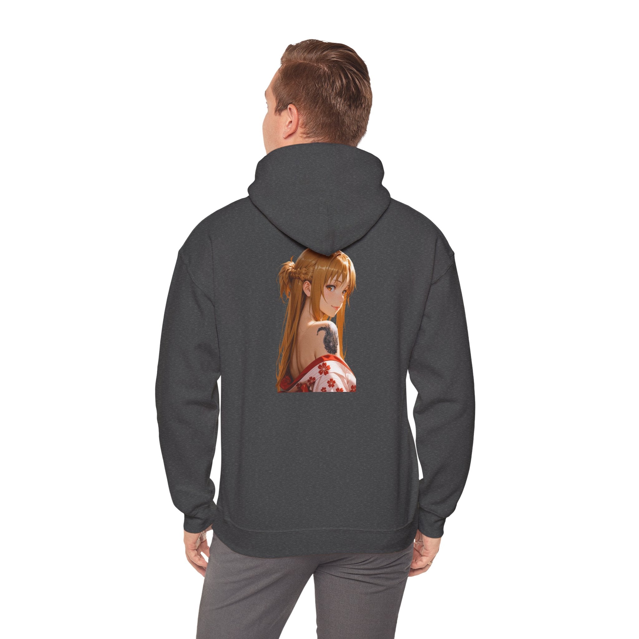 Asuna Kimono Tattoo Unisex Heavy Blend™ Hooded Sweatshirt
