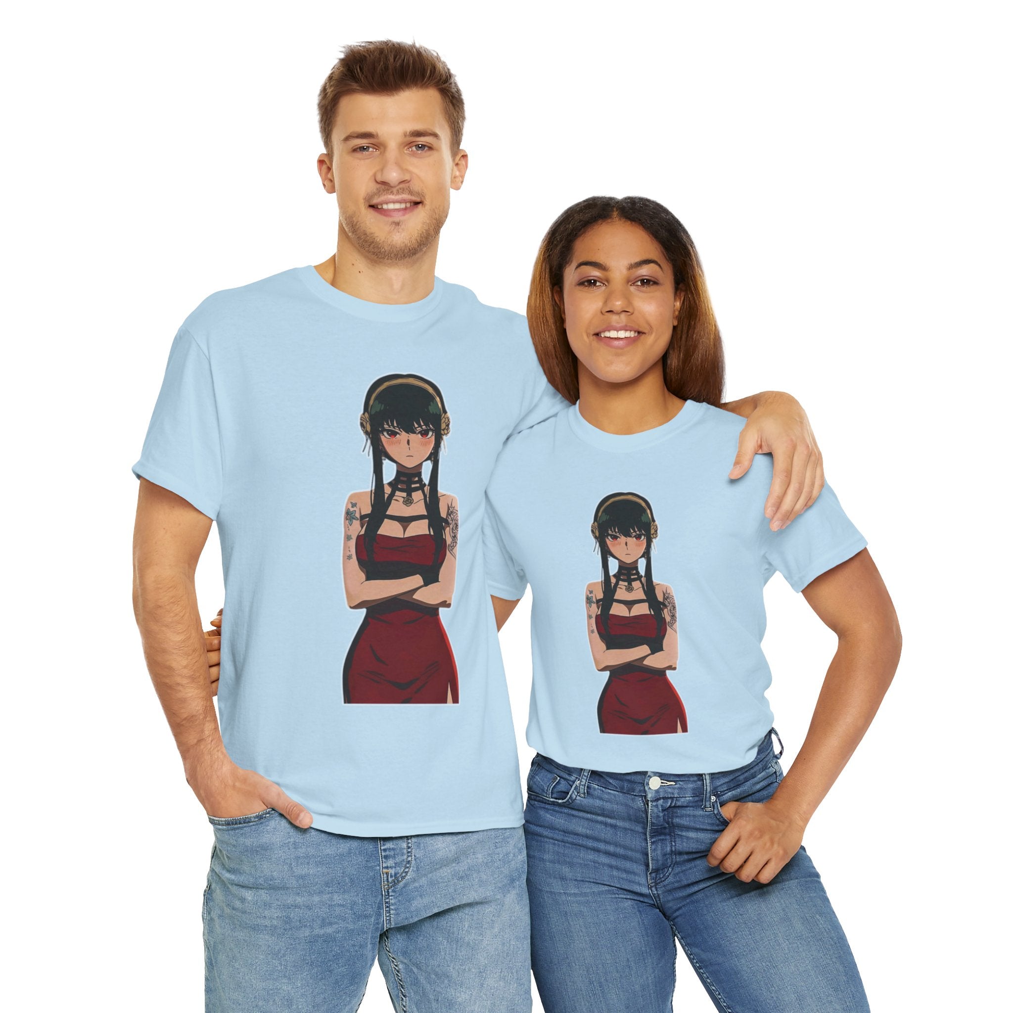 Yor Forger Elegant Tattooed Anime Unisex Heavy Cotton Tee