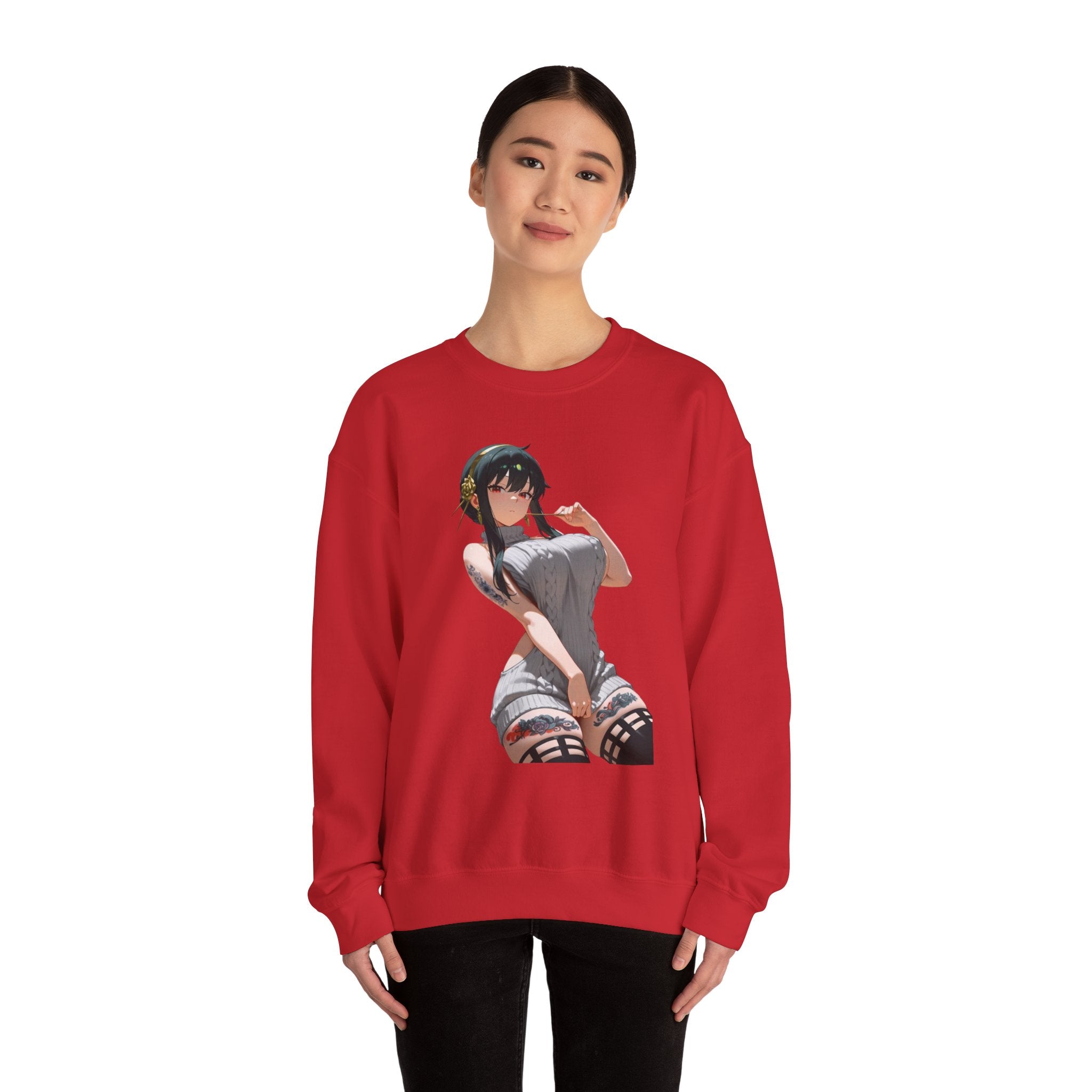 Yor Forger Sexy Tattooed Unisex Heavy Blend™ Crewneck Sweatshirt