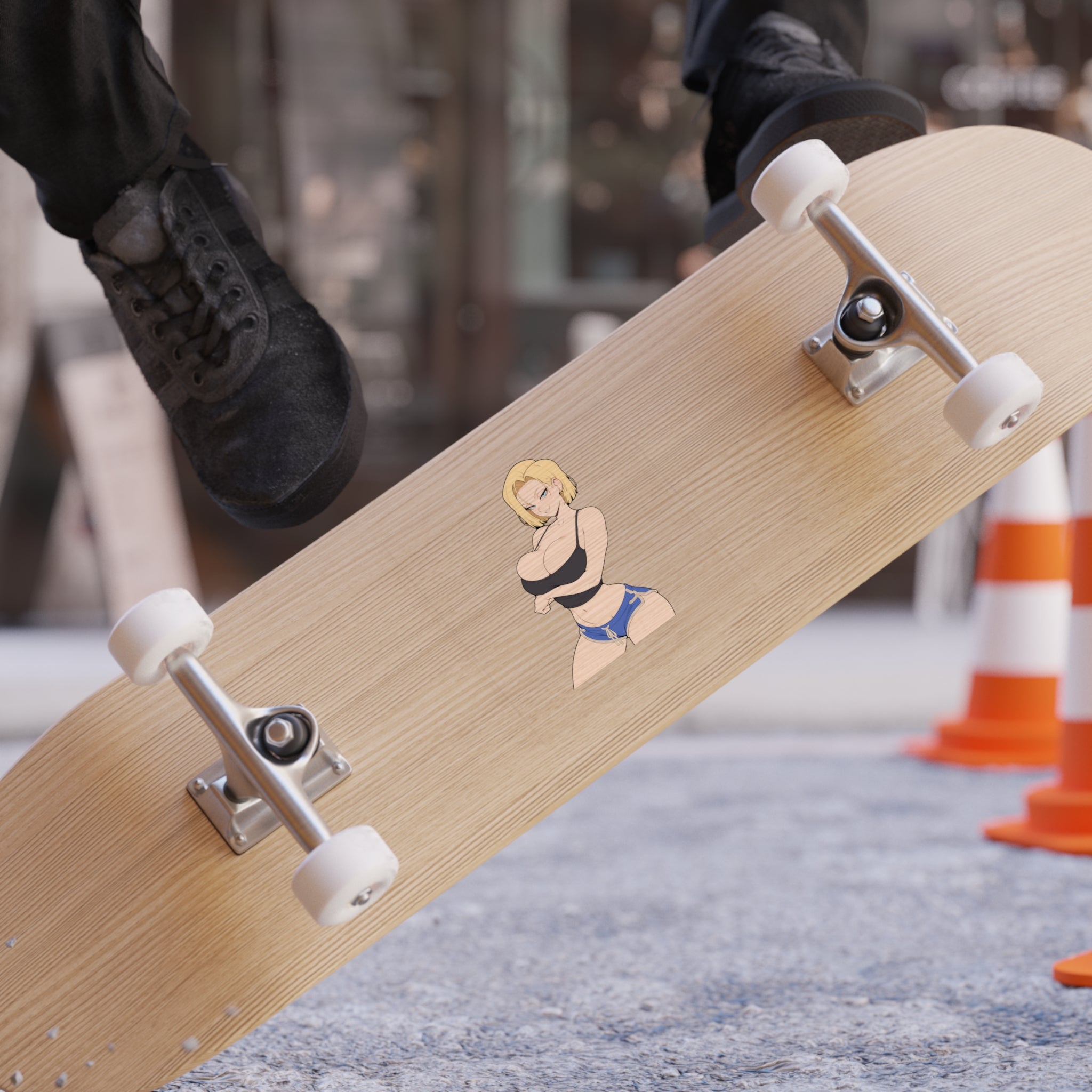 Android 18 Cansual Sexy Waifu Sticker