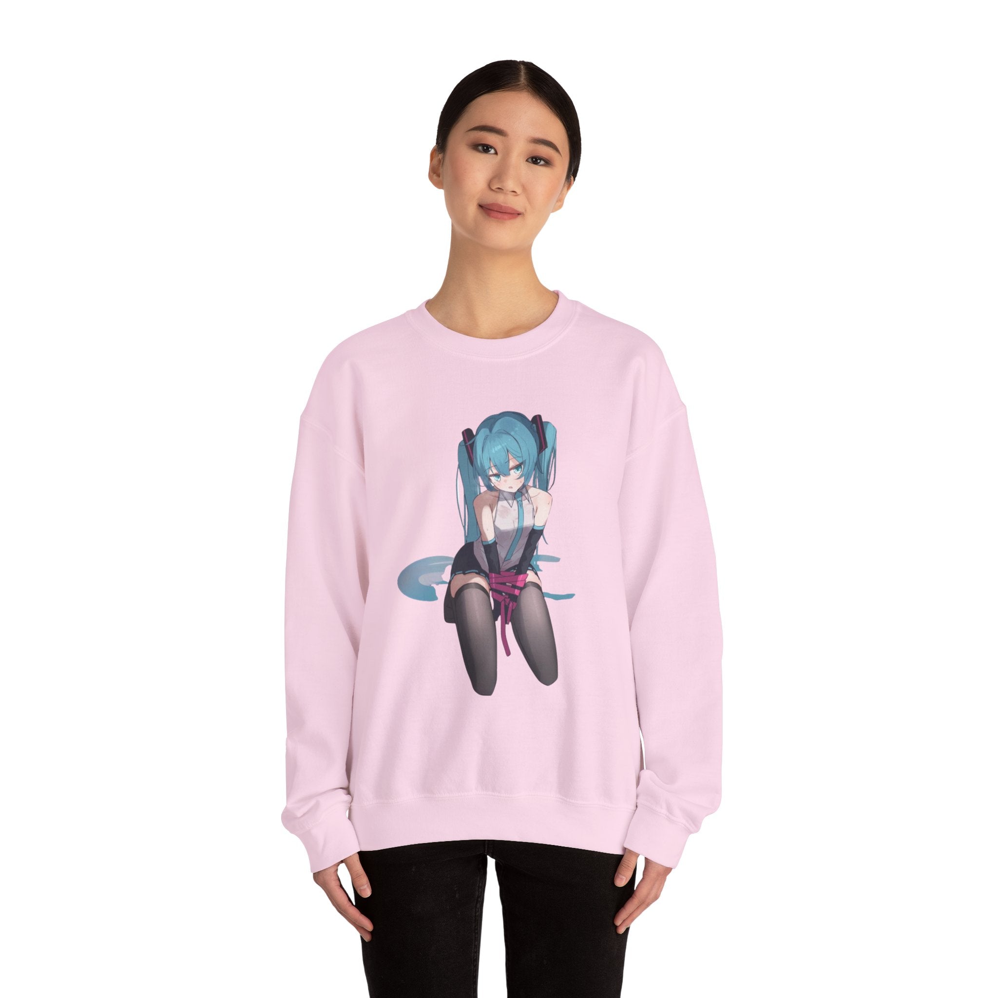 Hatsune Miku Bound Cute Anime Unisex Heavy Blend™ Crewneck Sweatshirt