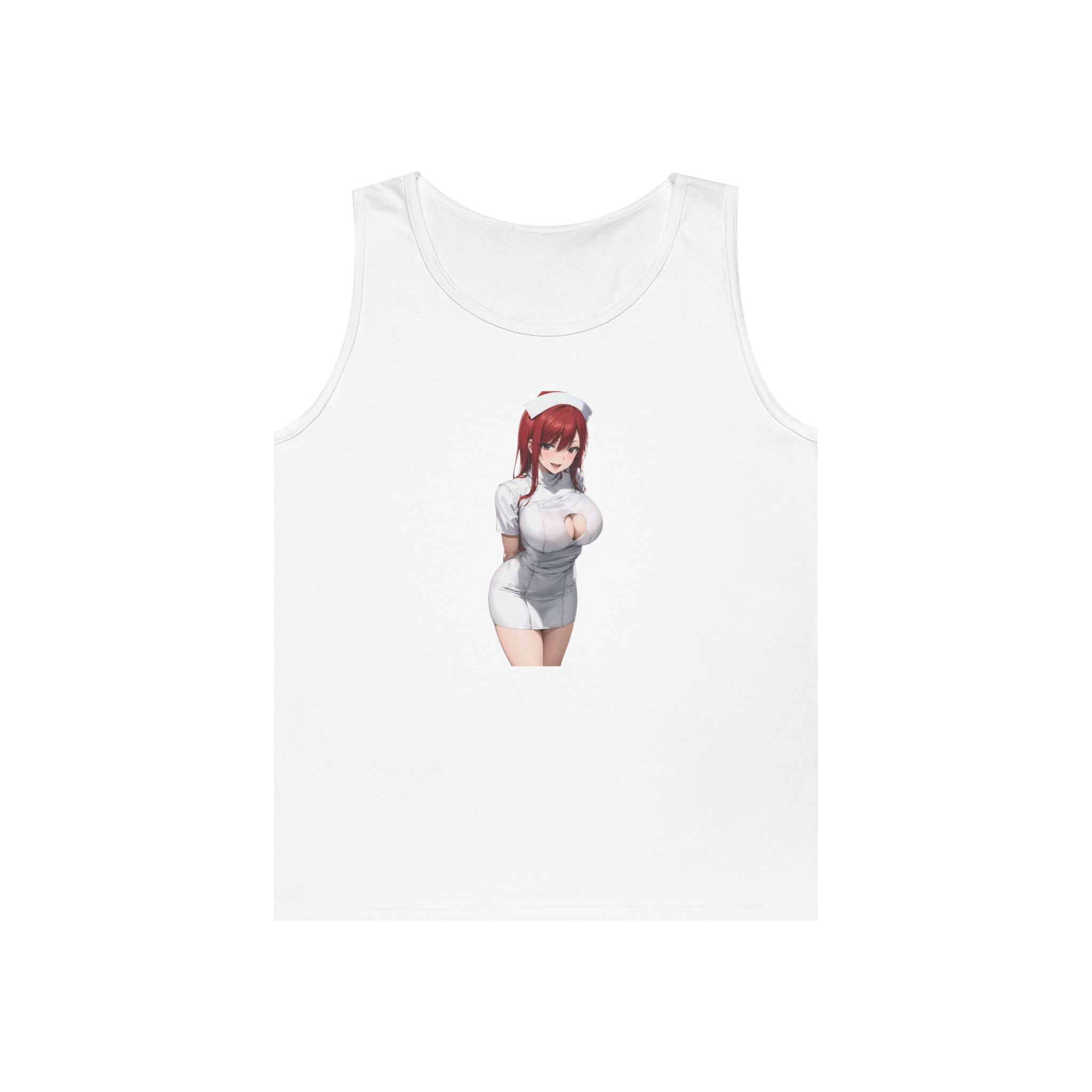 Ezra Scarlet Nurse Uniform Anime Heavy Cotton Tank Top