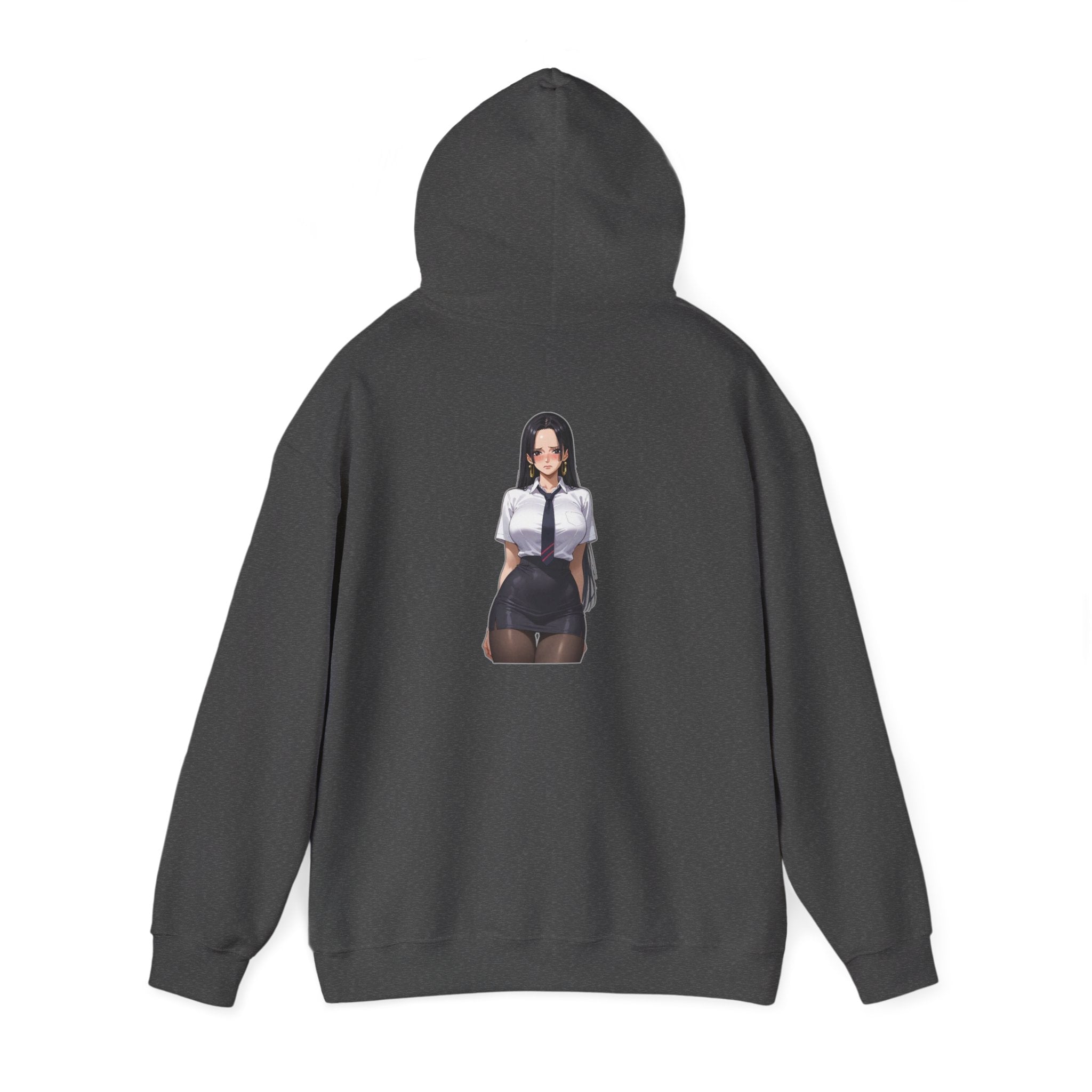 Nico Robin Office Lady Blushing Anime Unisex Heavy Blend™ Hooded Sweatshirt