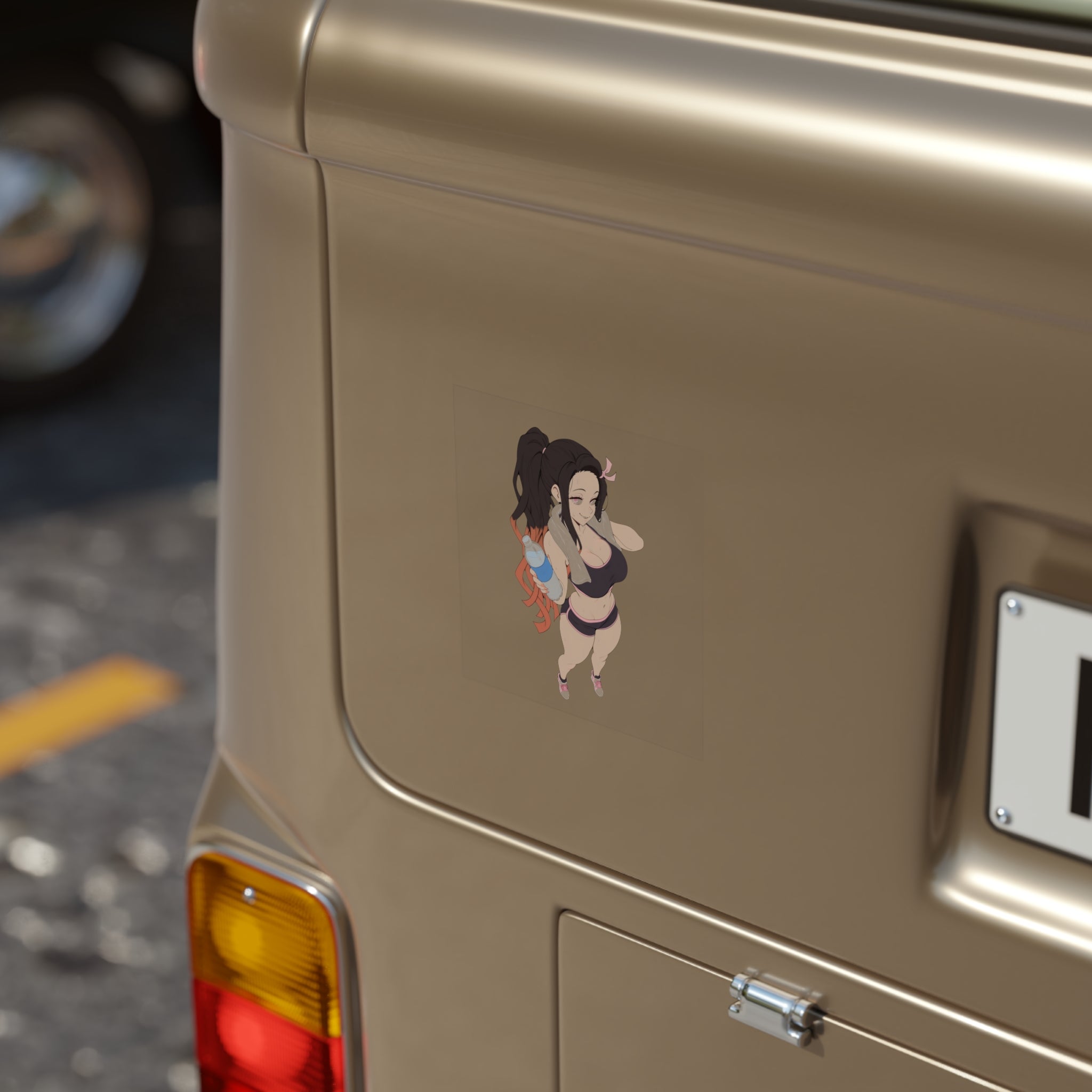 Nezuko Kamado Gym Clothes Sexy Waifu Sticker