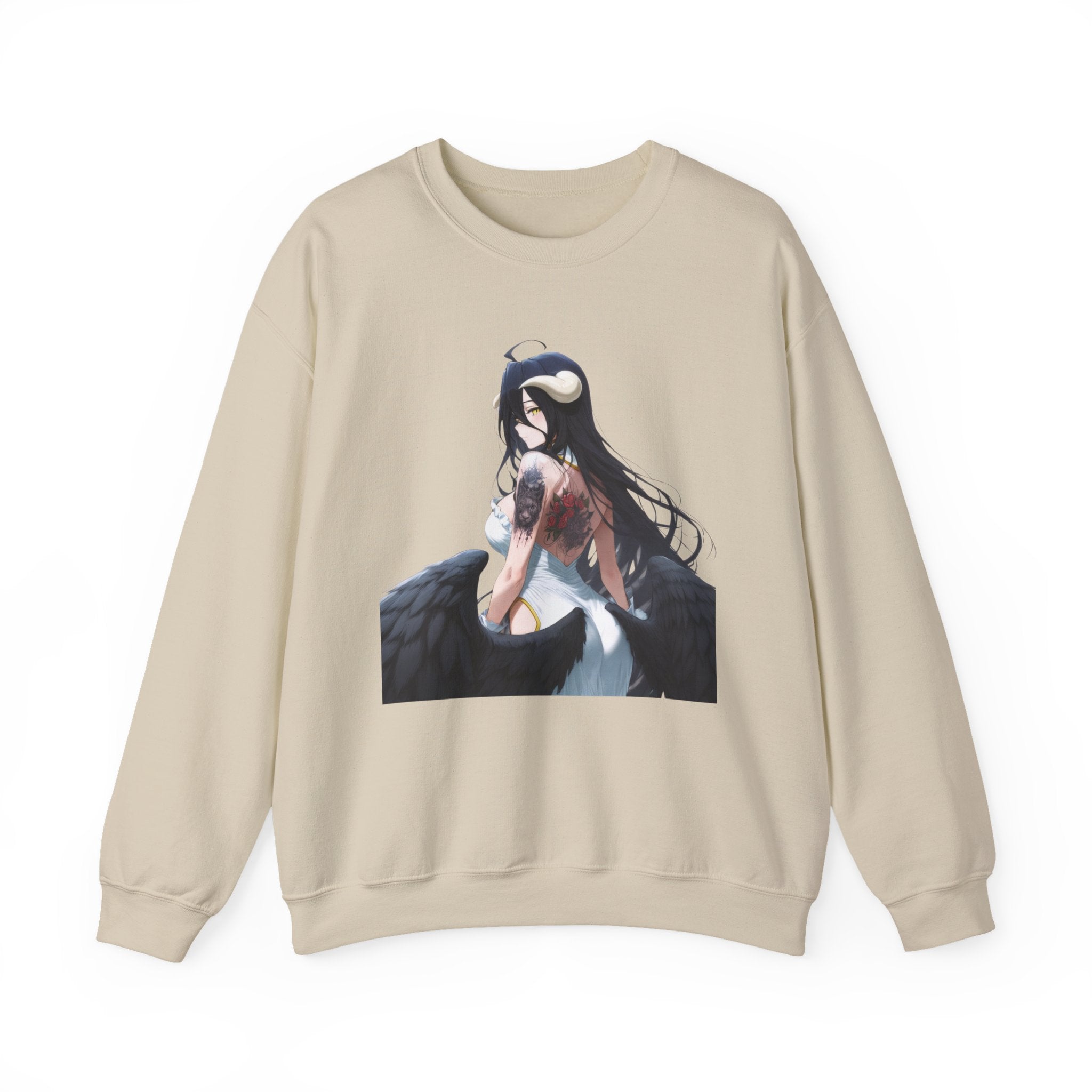 Gothic Albedo Overlord Waifu Unisex Heavy Blend™ Crewneck Sweatshirt