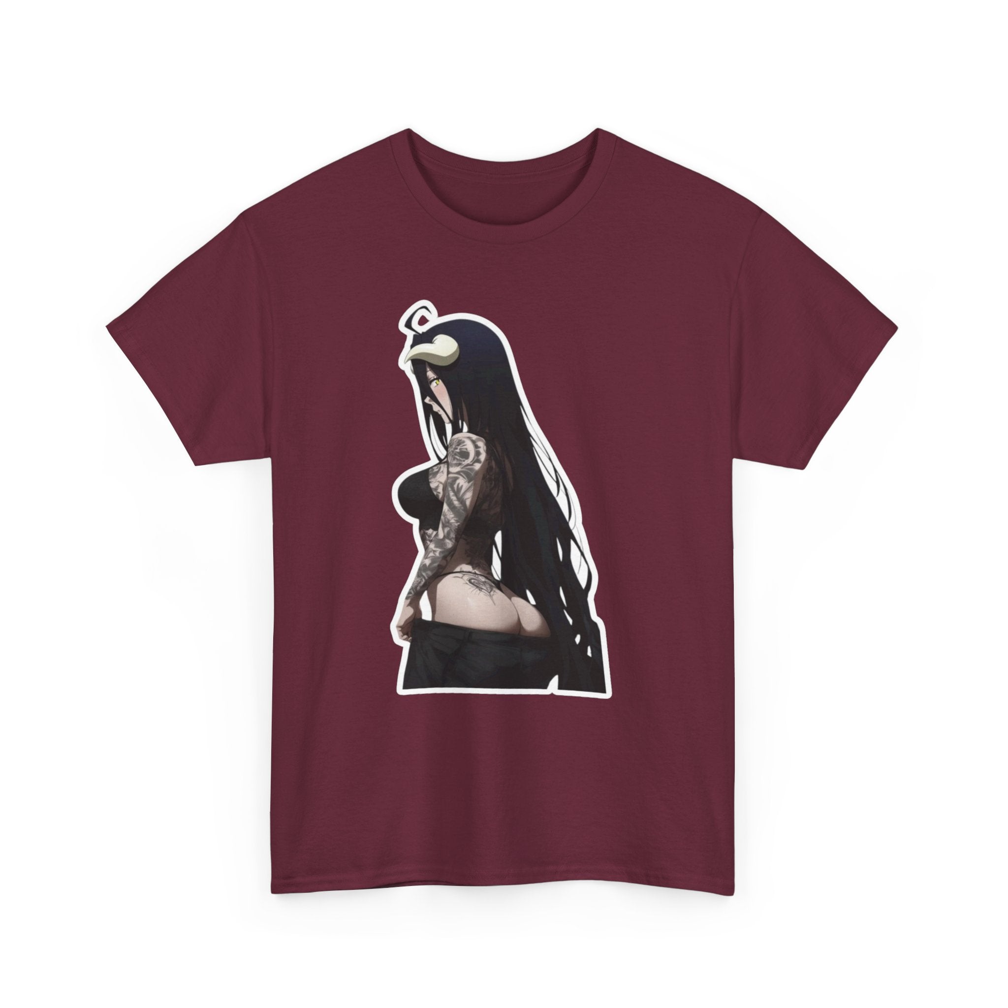 Albedo From Overlord Gothic Tattooed Unisex Heavy Cotton Tee