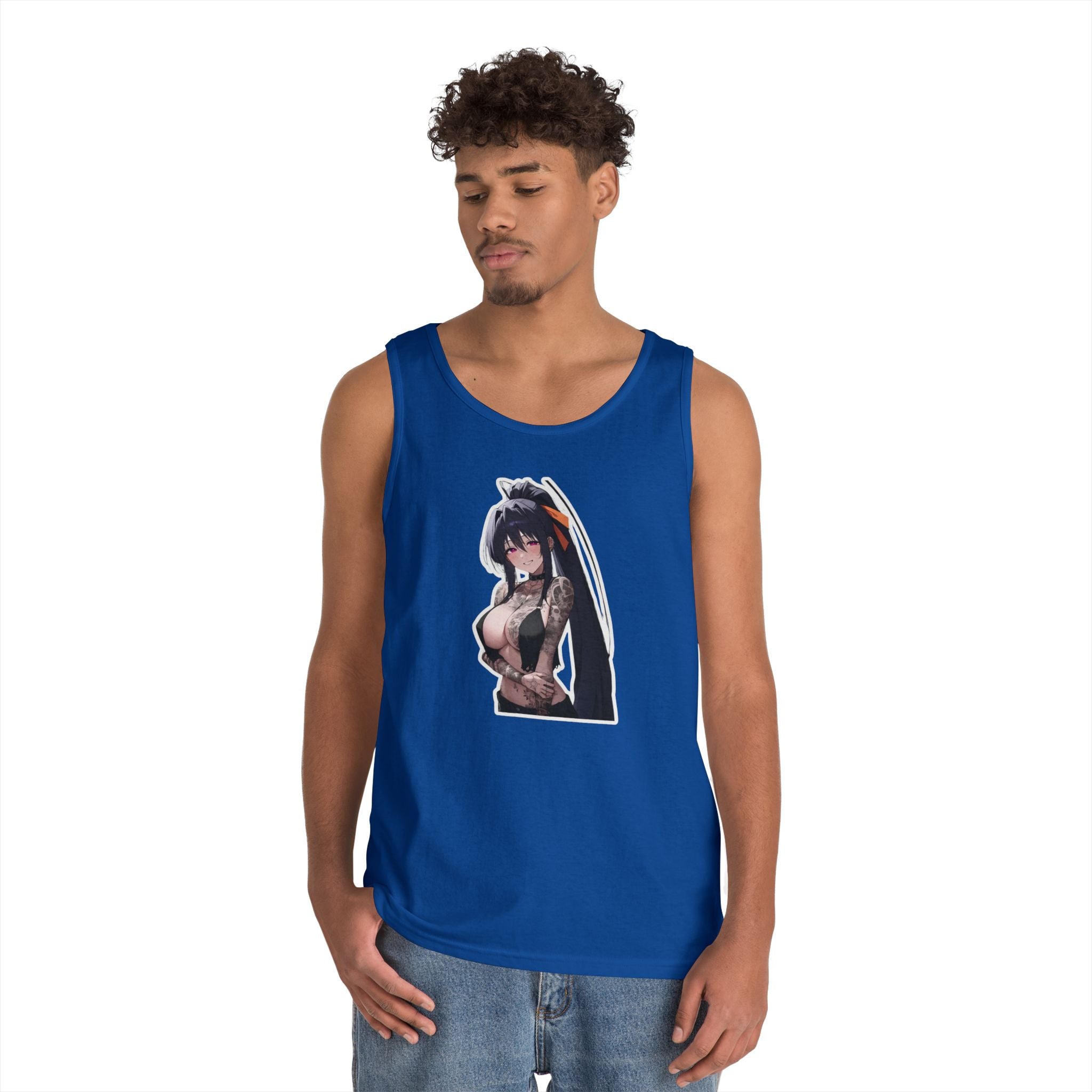 Akeno Himejima Gothic Tattooed Heavy Cotton Tank Top