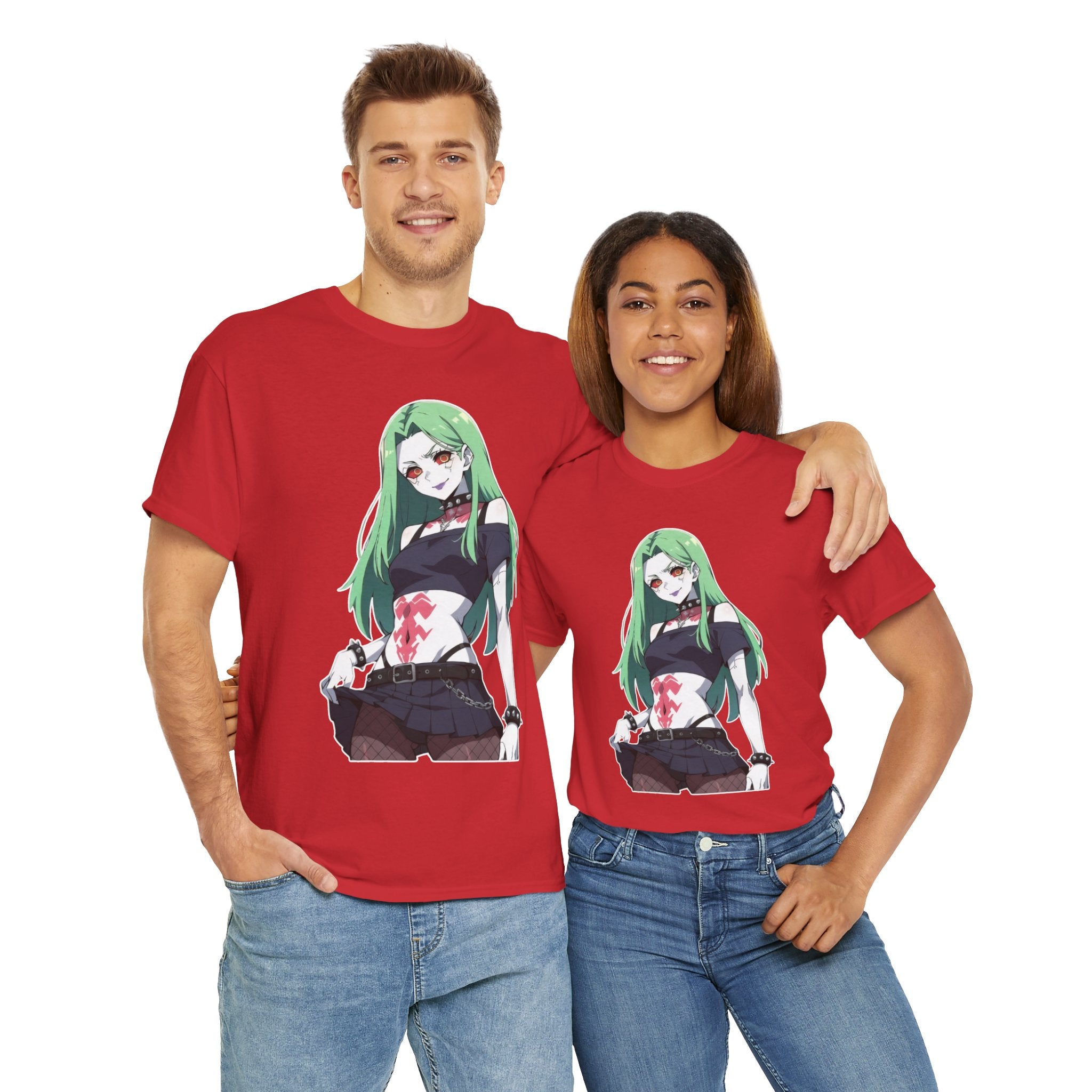 Rebecca Cyberpunk Futuristic Unisex Heavy Cotton Tee