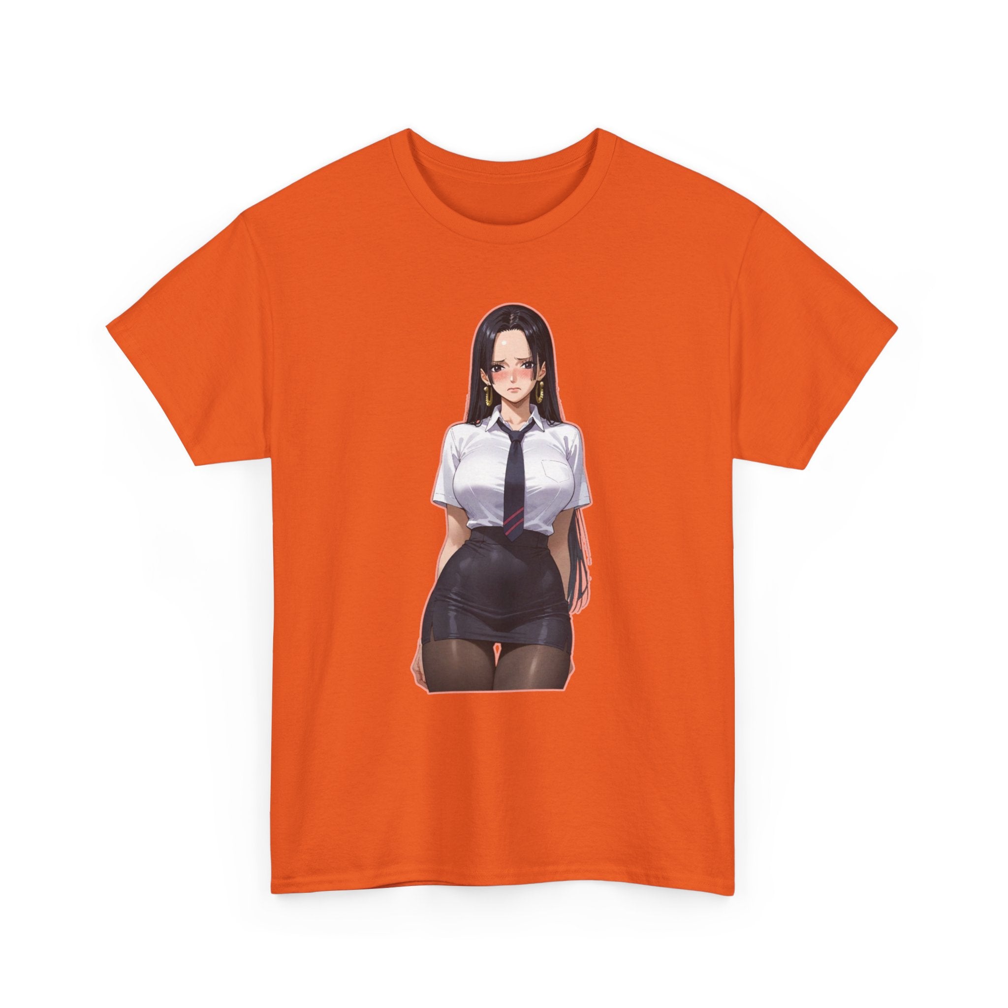 Nico Robin Office Lady Blushing Unisex Heavy Cotton Tee