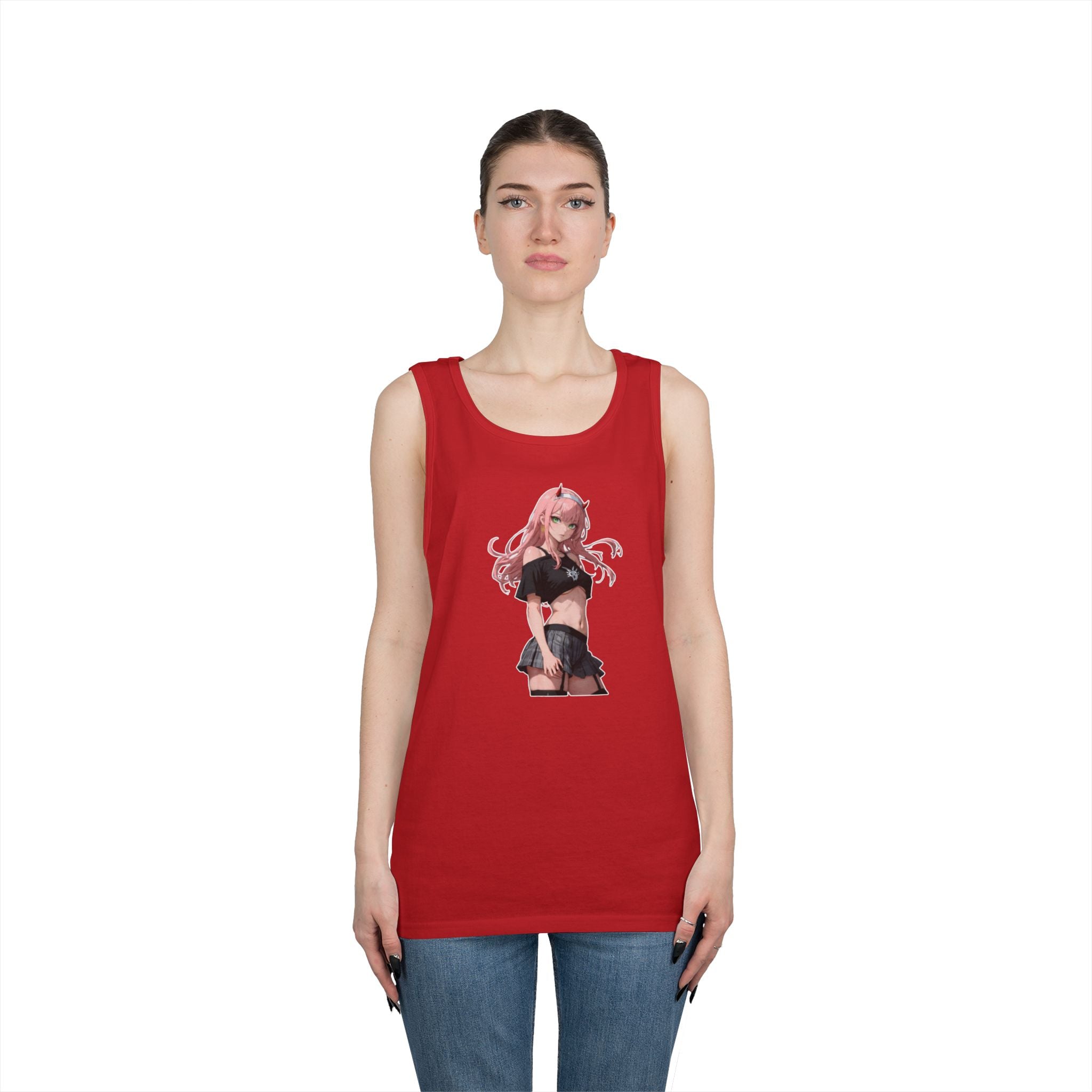 Zero Two Streetwear Style Heavy Cotton Tank Top