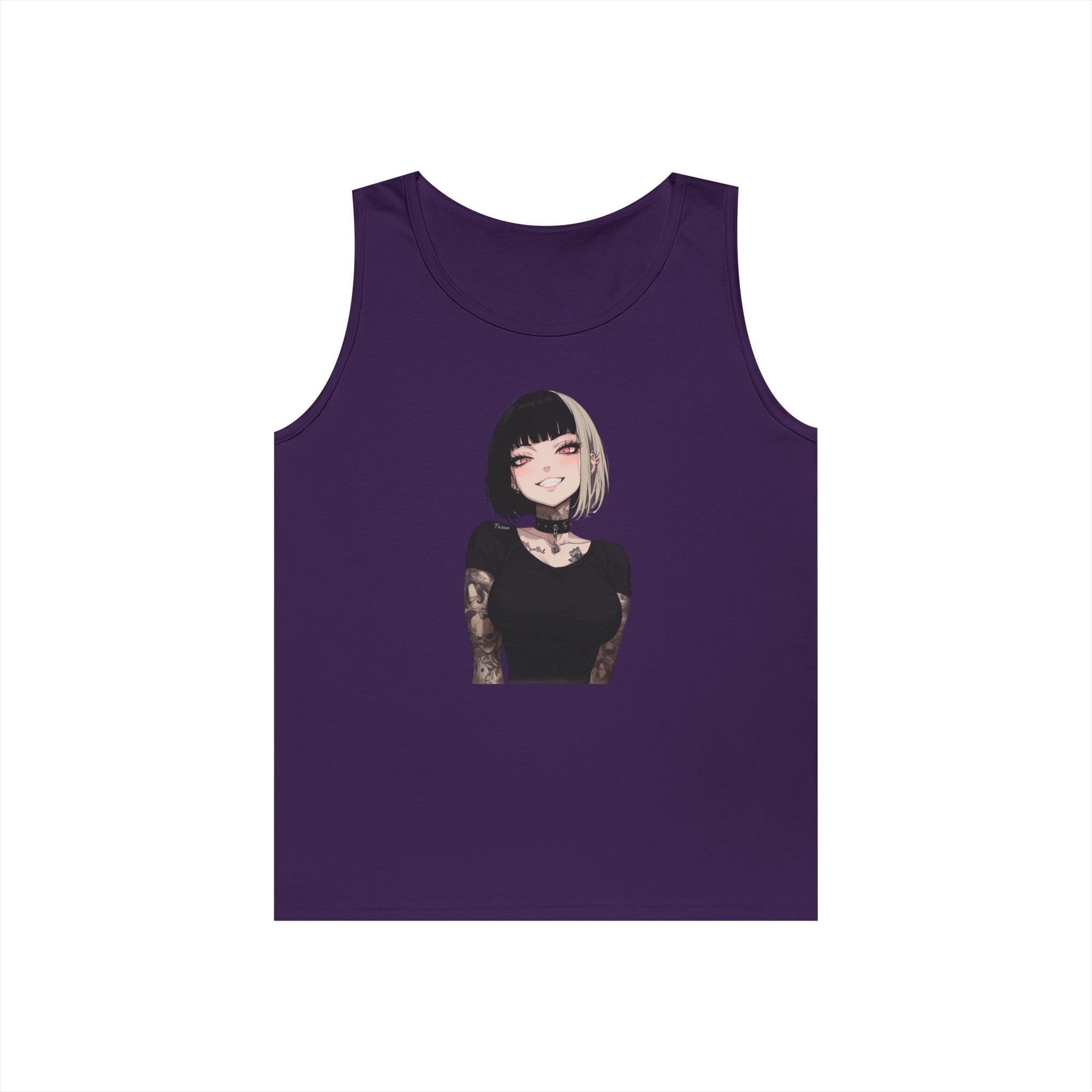 Himiko Toga Gothic Tattooed Style Heavy Cotton Tank Top