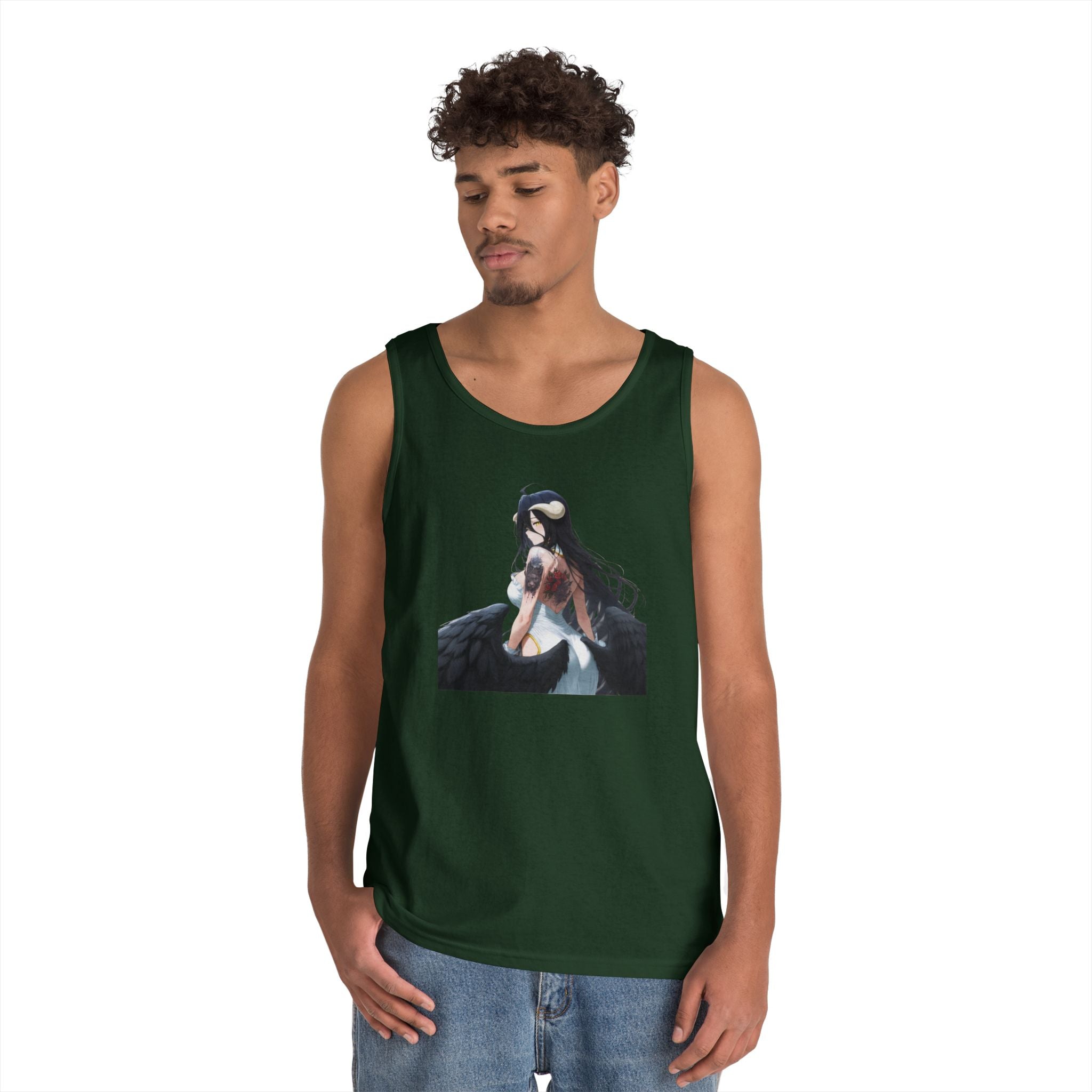 Gothic Albedo Overlord Waifu Heavy Cotton Tank Top