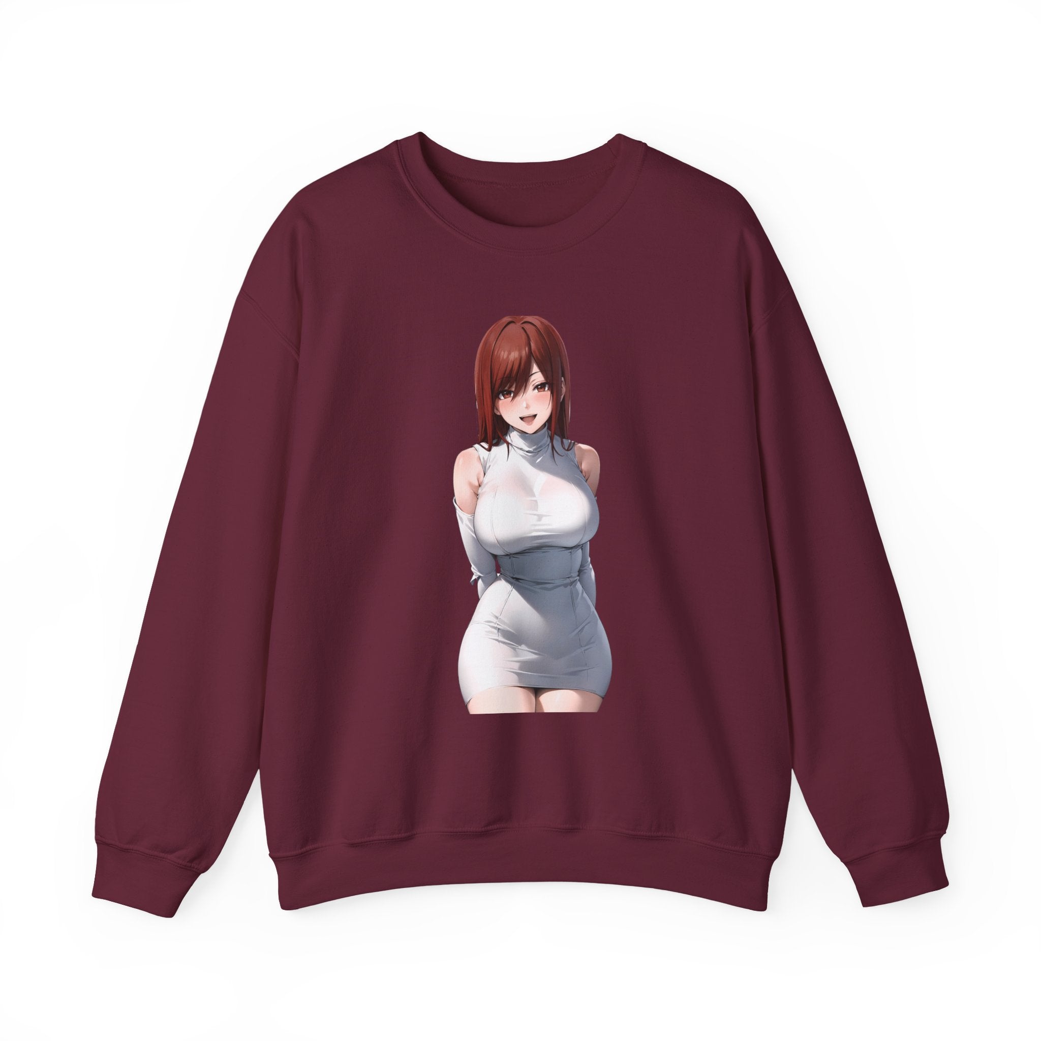 Ezra Scarlet Charming White Dress Anime Unisex Heavy Blend™ Crewneck Sweatshirt