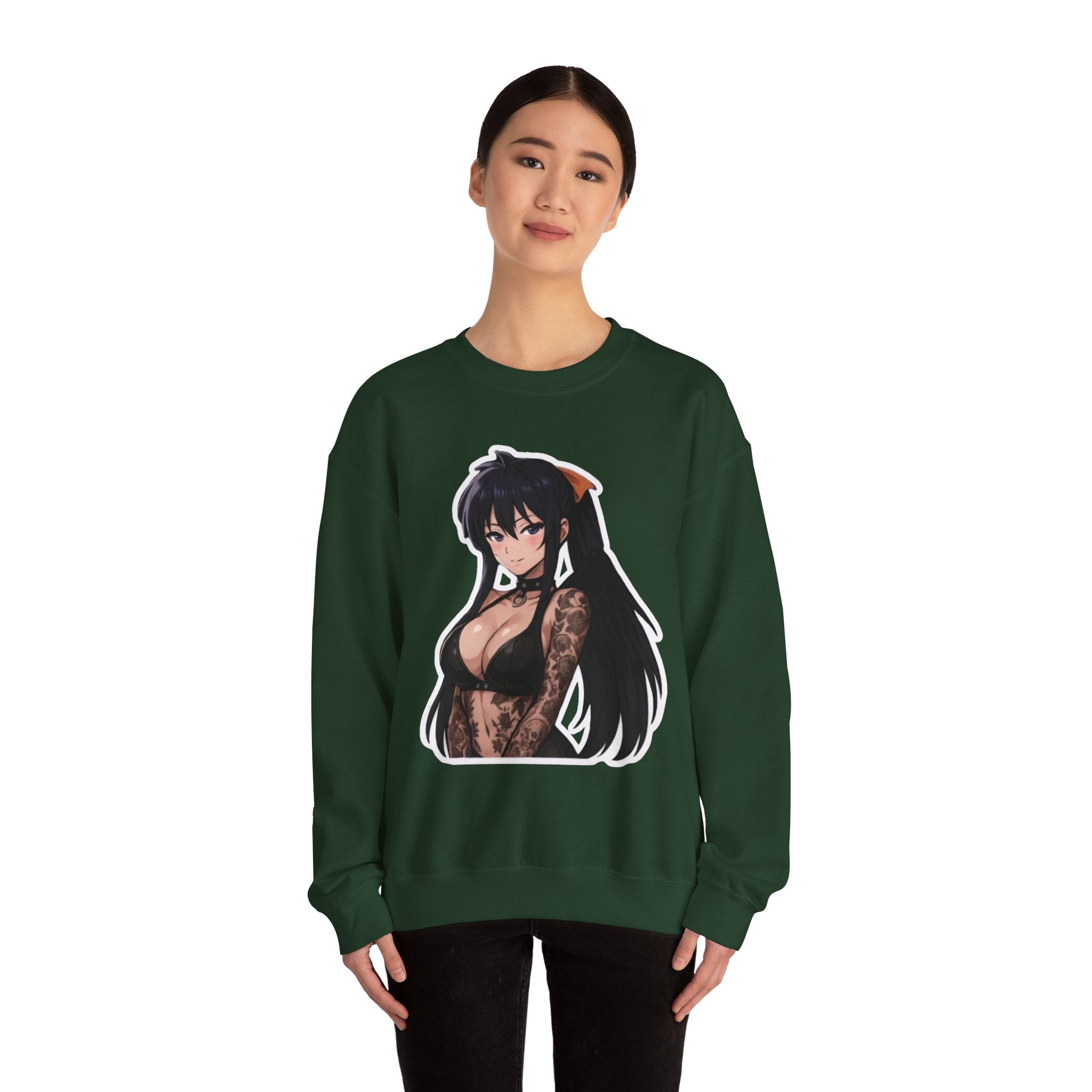 Akeno Himejima Unisex Heavy Blend™ Crewneck Sweatshirt