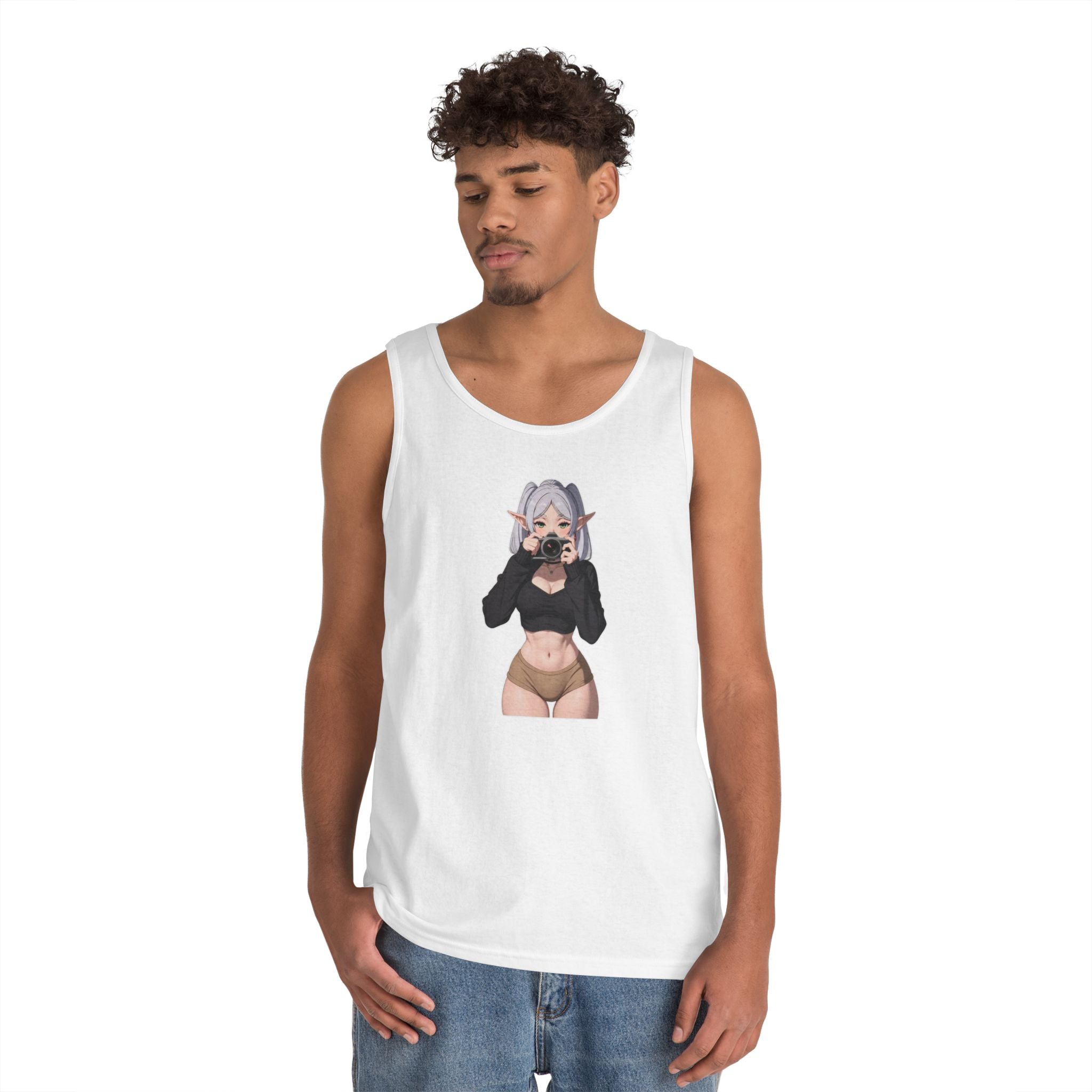 Frieren Cute Heavy Cotton Tank Top