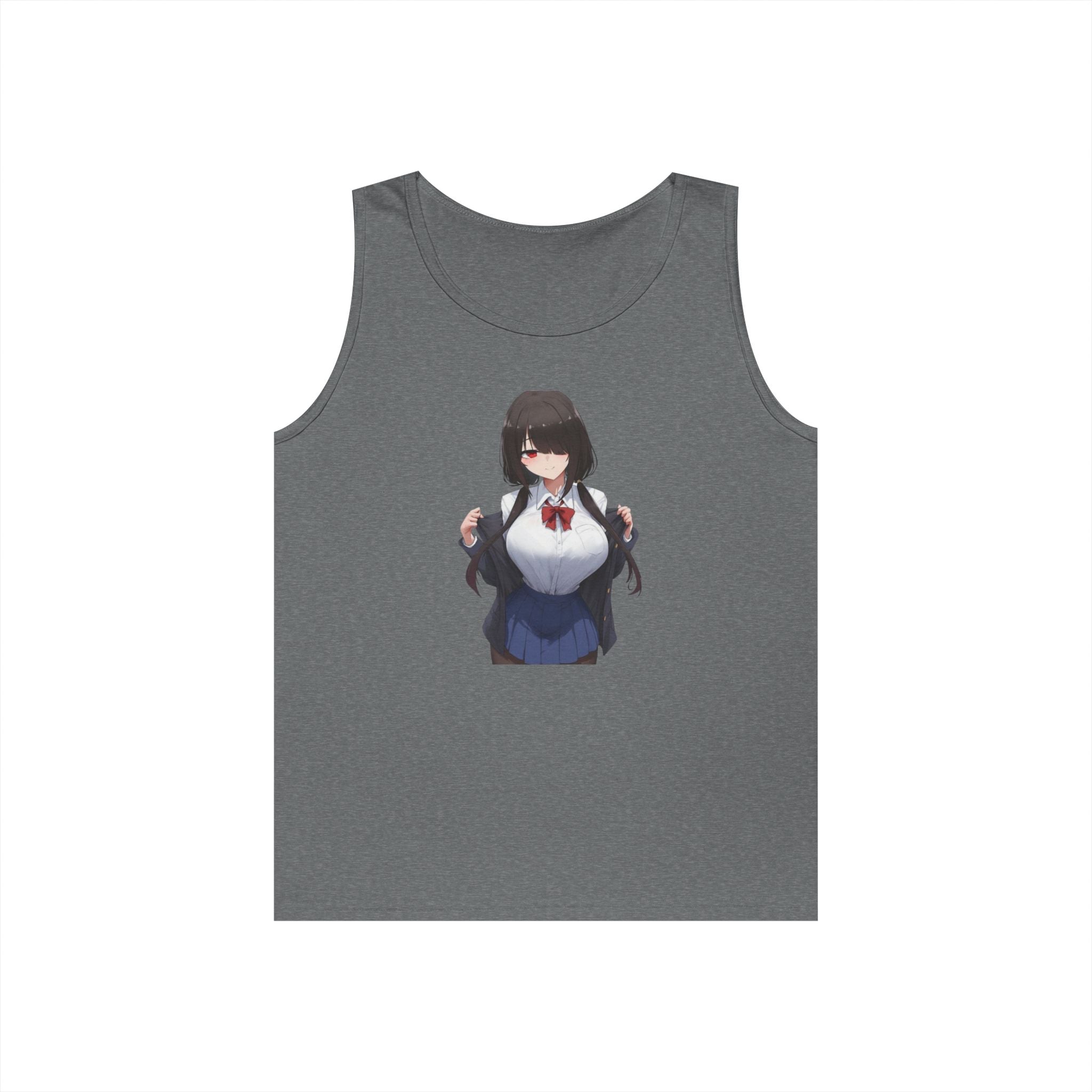 Tokisaki Kurum Schoolgirl Gothic Seductive Heavy Cotton Tank Top