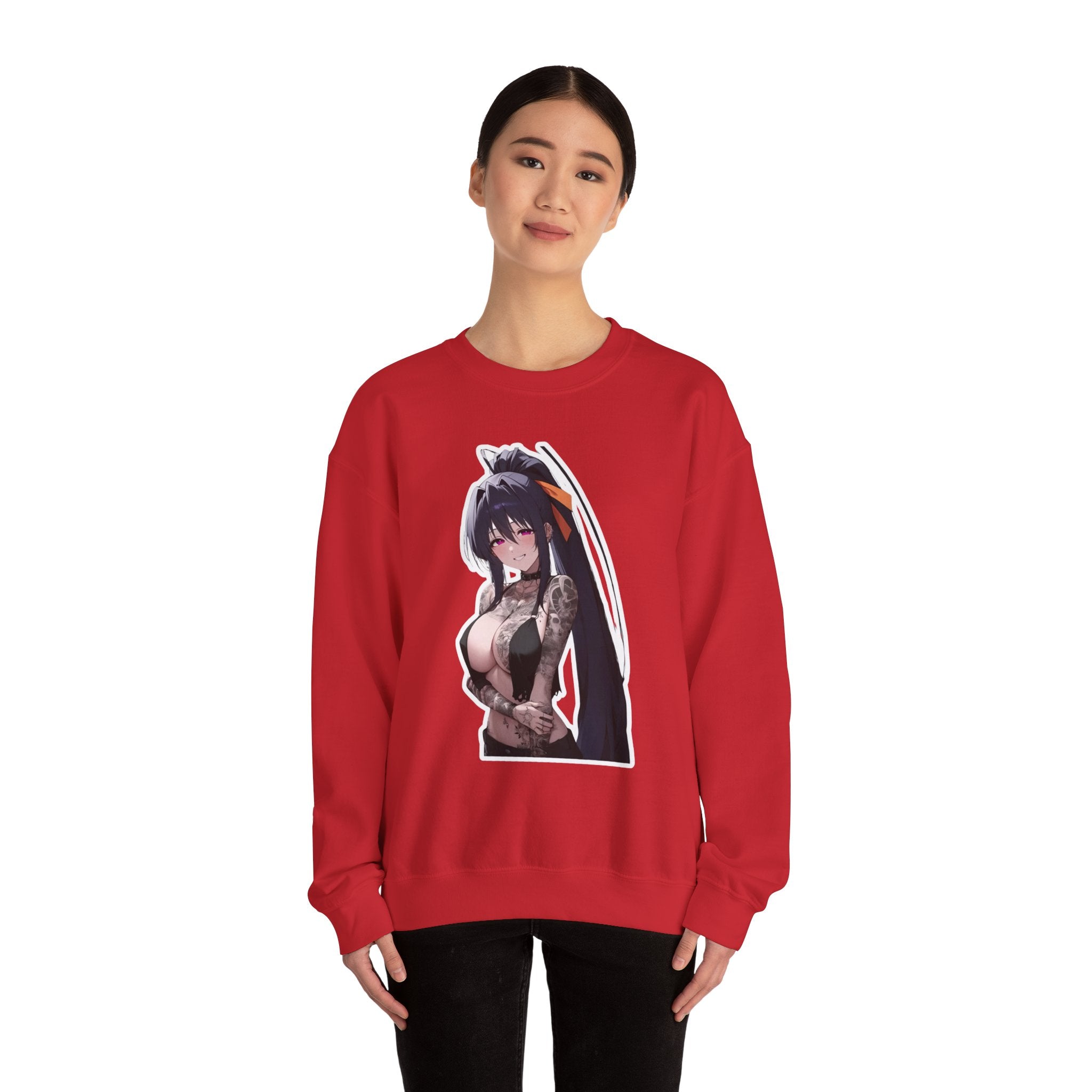 Akeno Himejima Gothic Tattooed Unisex Heavy Blend™ Crewneck Sweatshirt