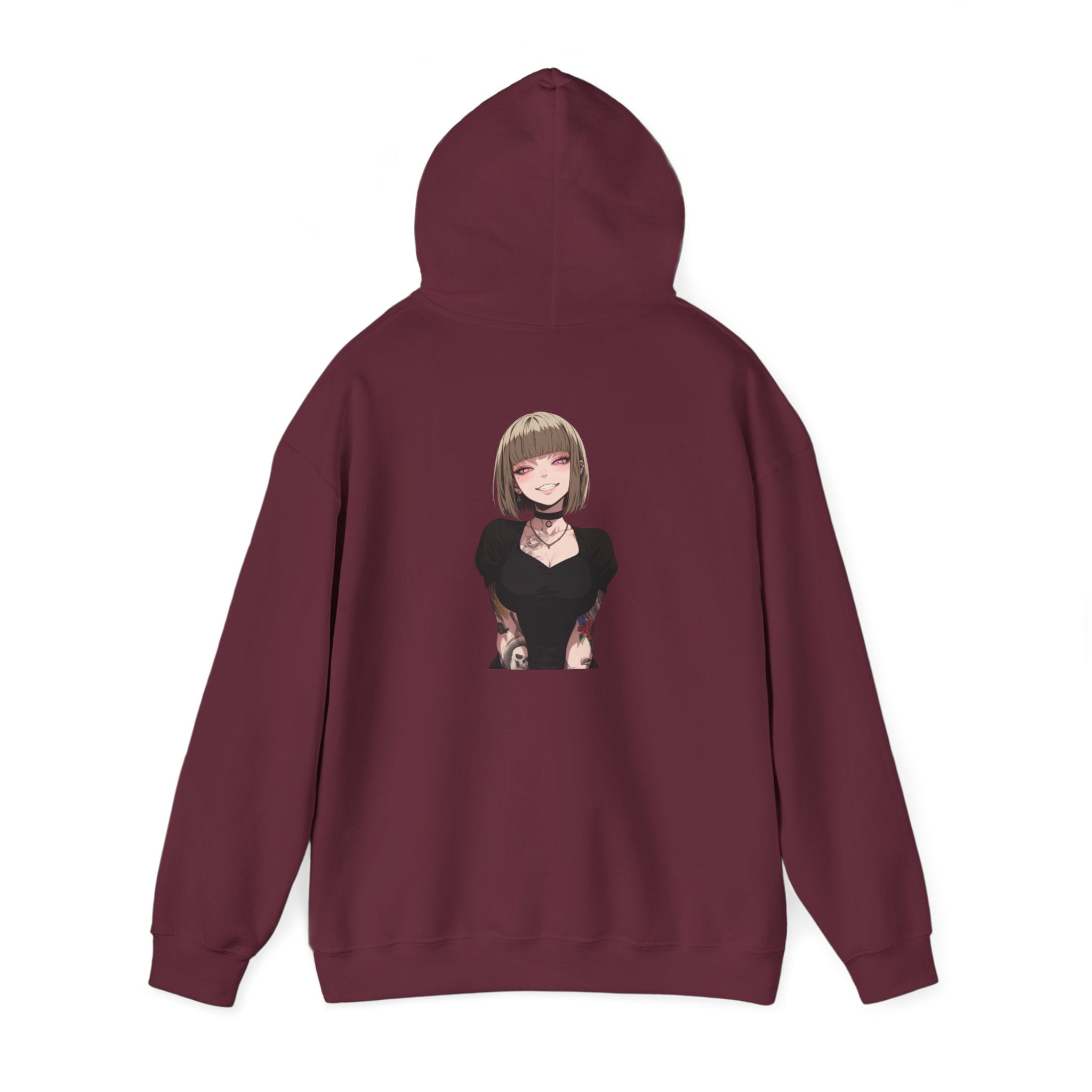 Sexy Style Himiko Toga Skull Tattooed Unisex Heavy Blend™ Hooded Sweatshirt