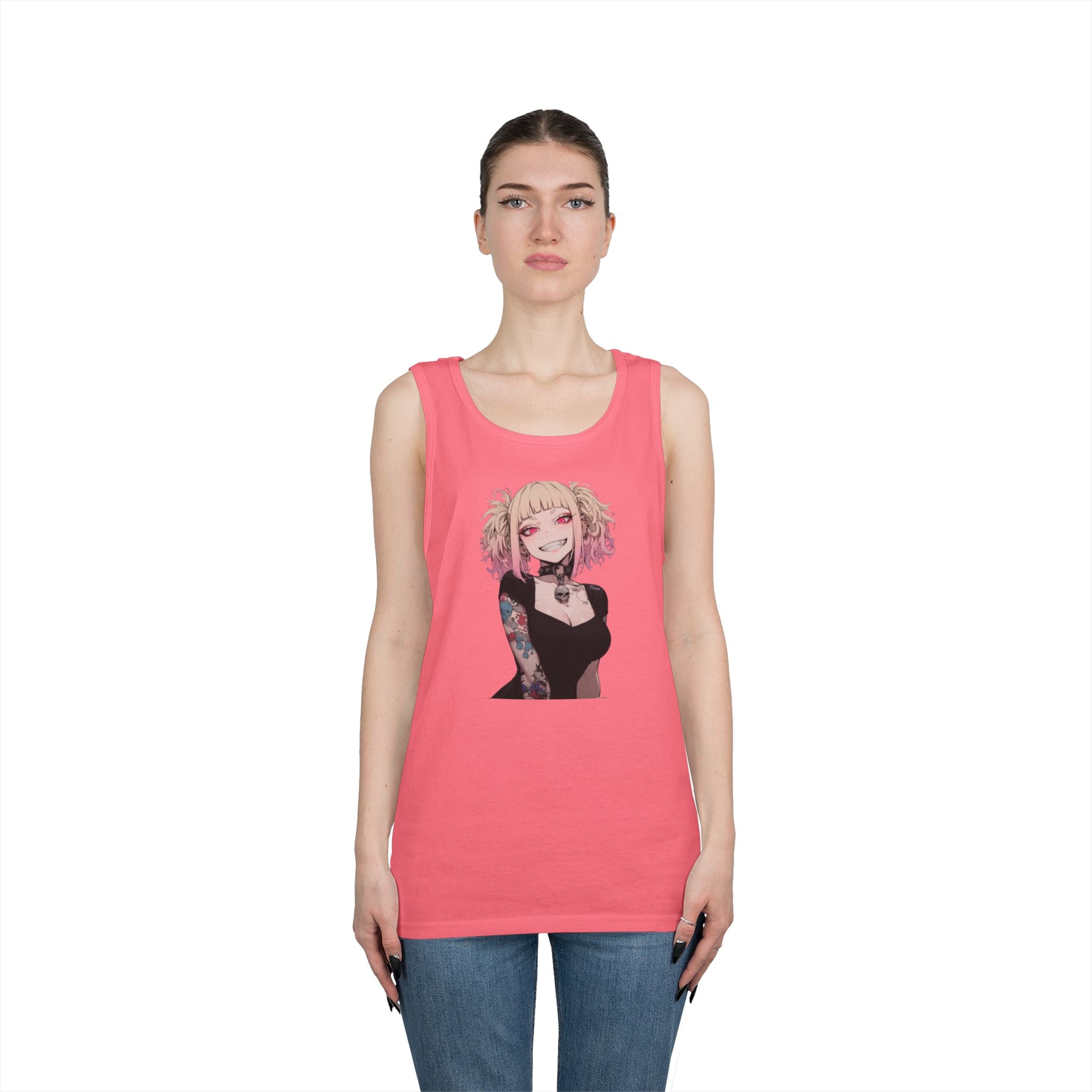 Gothic Himiko Toga Tattooed Crazy Heavy Cotton Tank Top