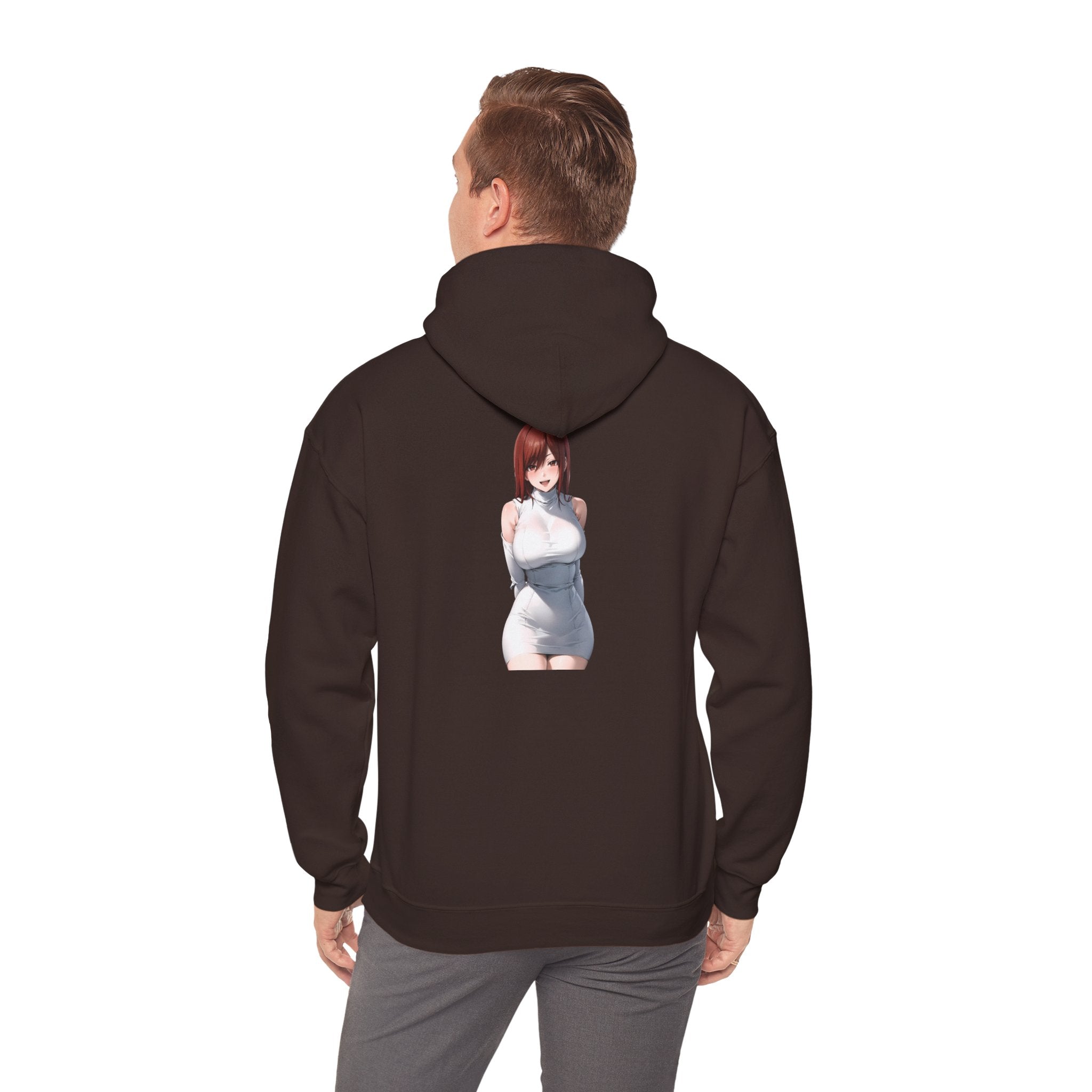 Ezra Scarlet Charming White Dress Anime Unisex Heavy Blend™ Hooded Sweatshirt