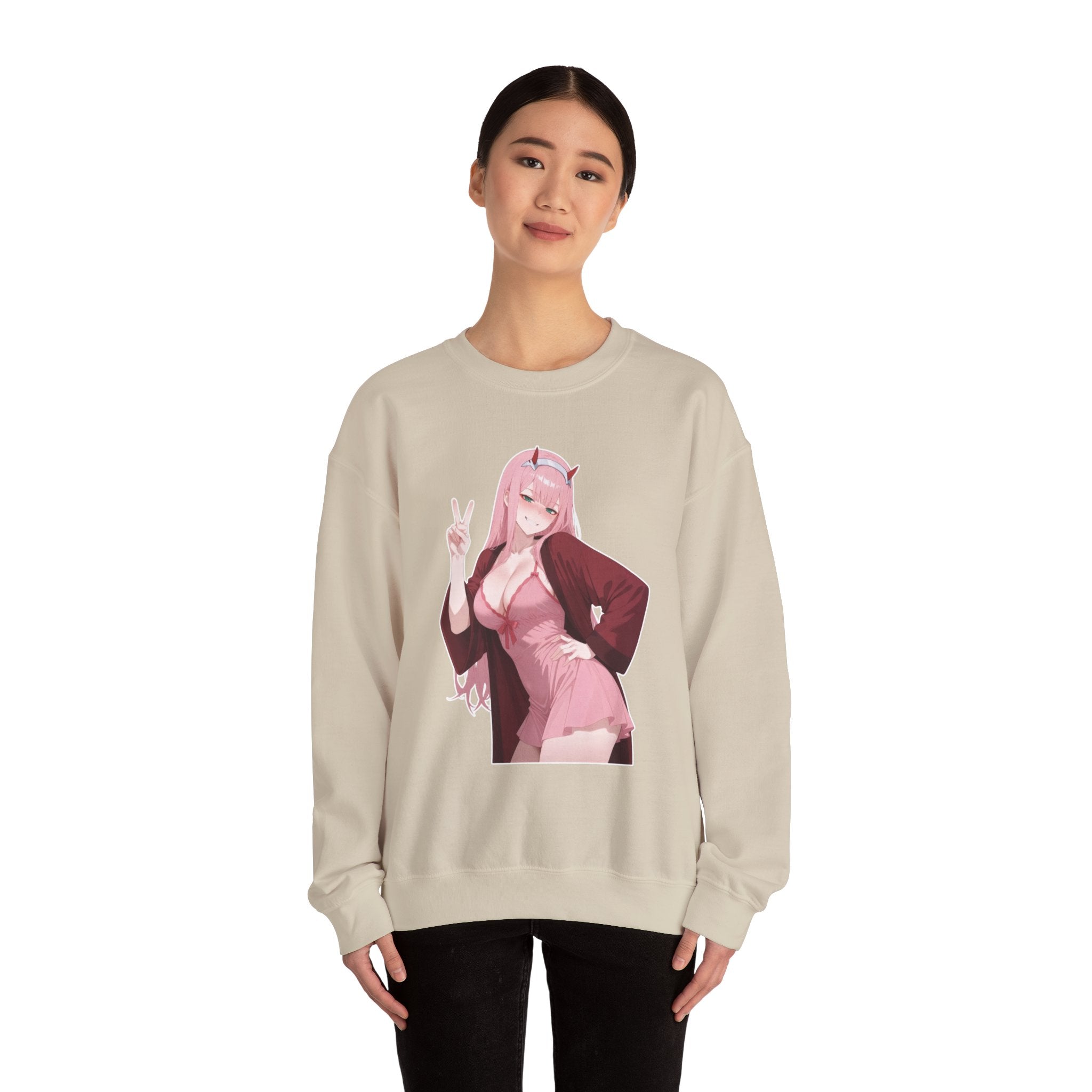 Zero Two Unisex Heavy Blend™ Crewneck Sweatshirt