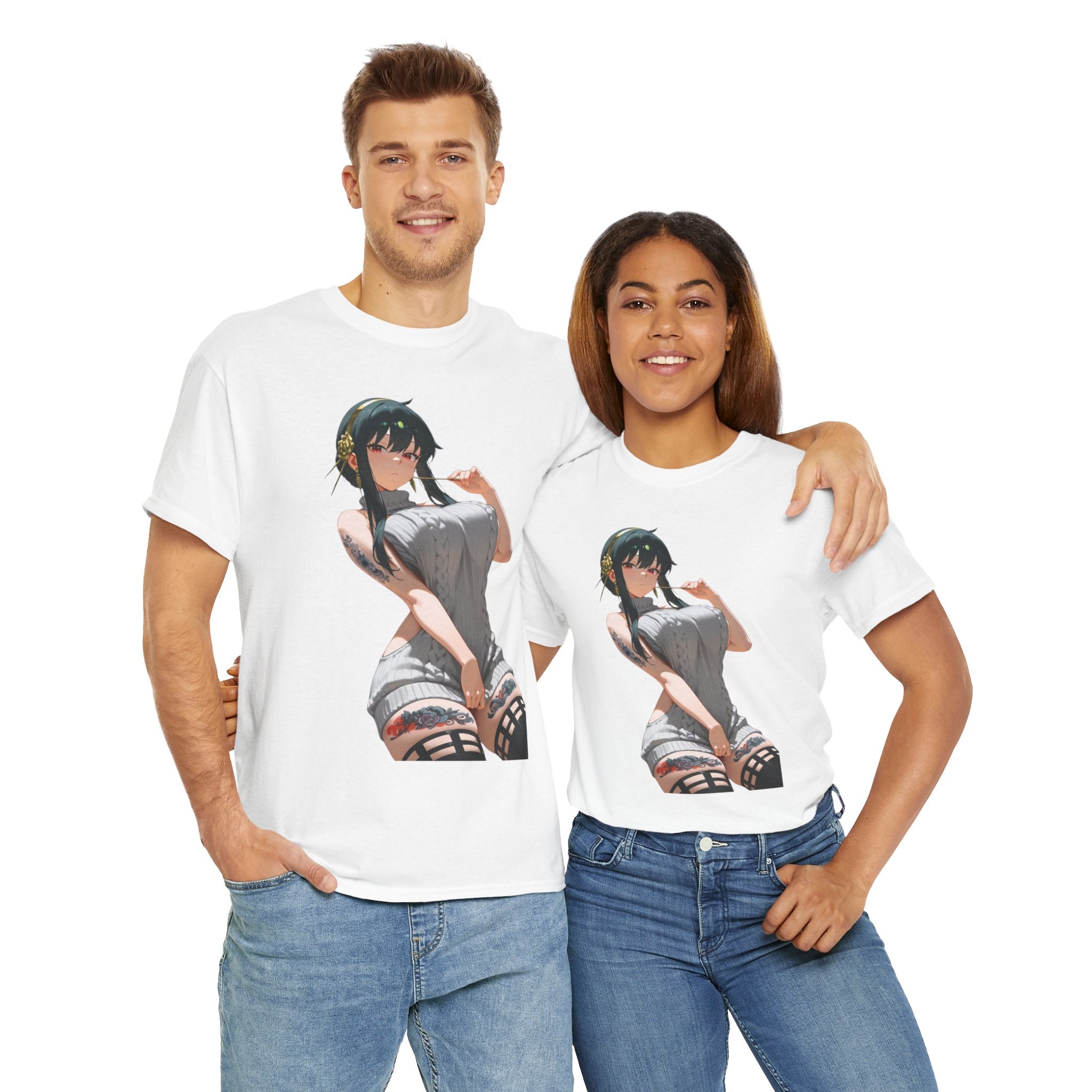 Yor Forger Sexy Tattooed Anime Heavy Cotton Tee