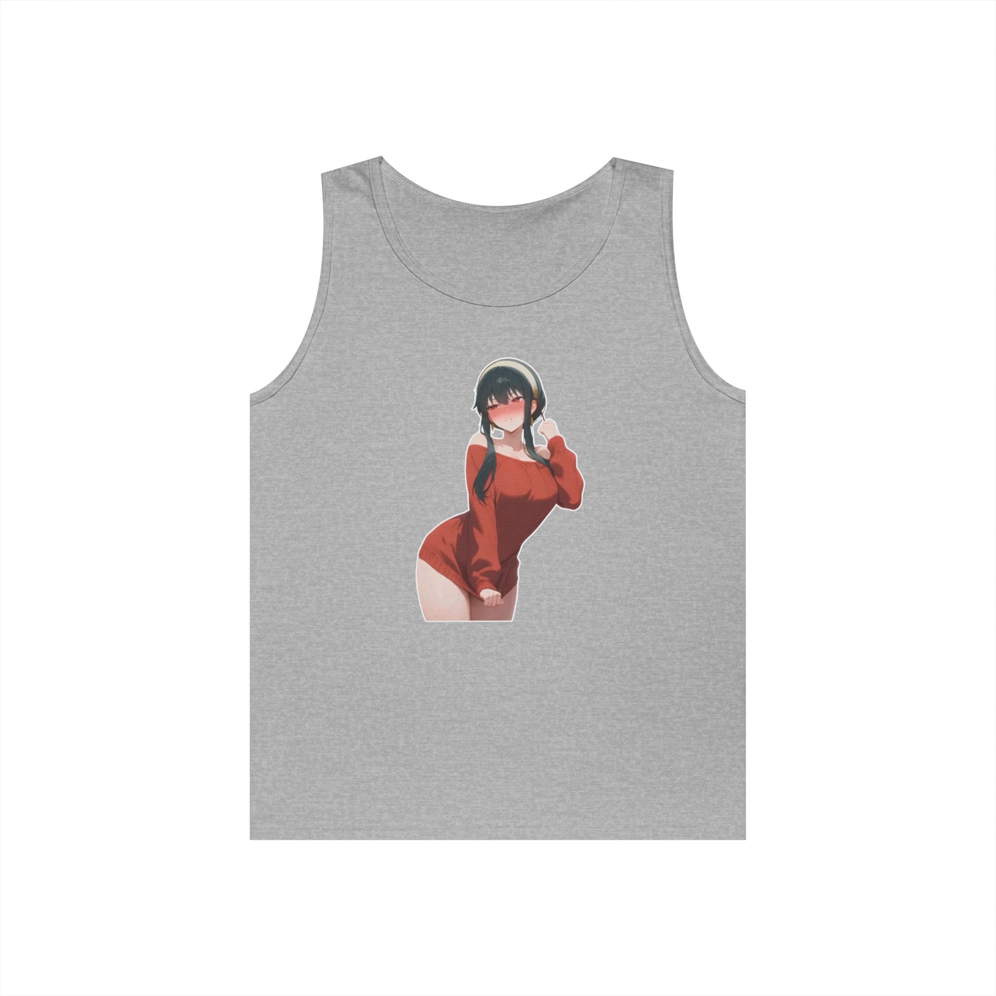 Yor Forger Blushing Waifu Heavy Cotton Tank Top