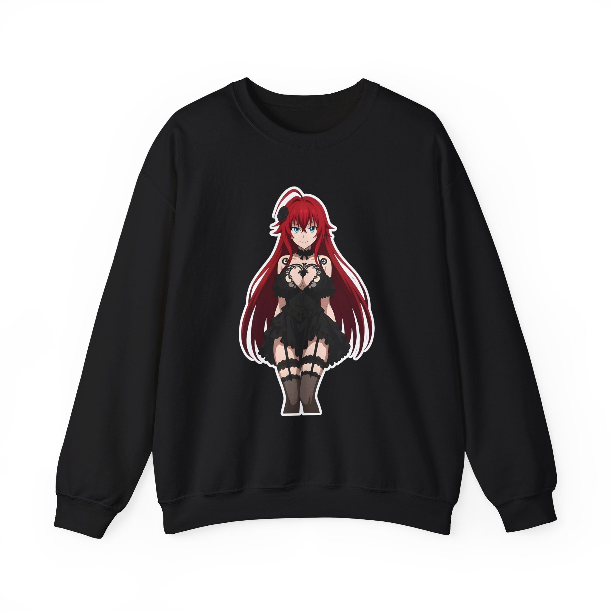 Rias Gremory Gothic Style Waifu Unisex Heavy Blend™ Crewneck Sweatshirt