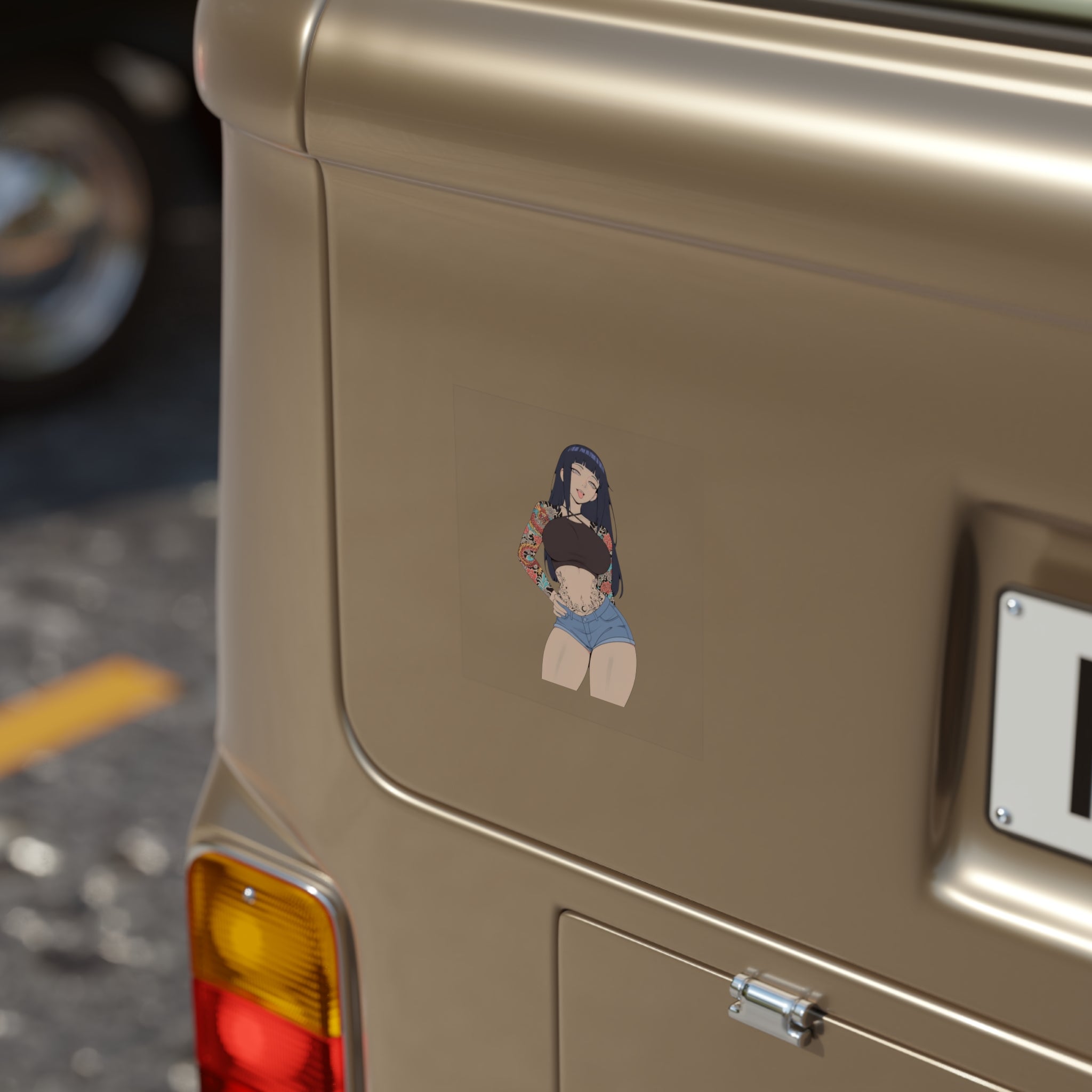 Hyuga Hinata Tattooed Sexy Waifu Sticker