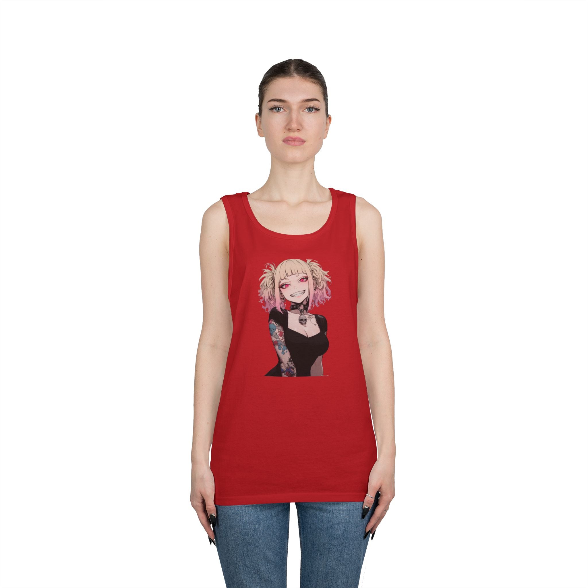 Gothic Himiko Toga Tattooed Crazy Heavy Cotton Tank Top