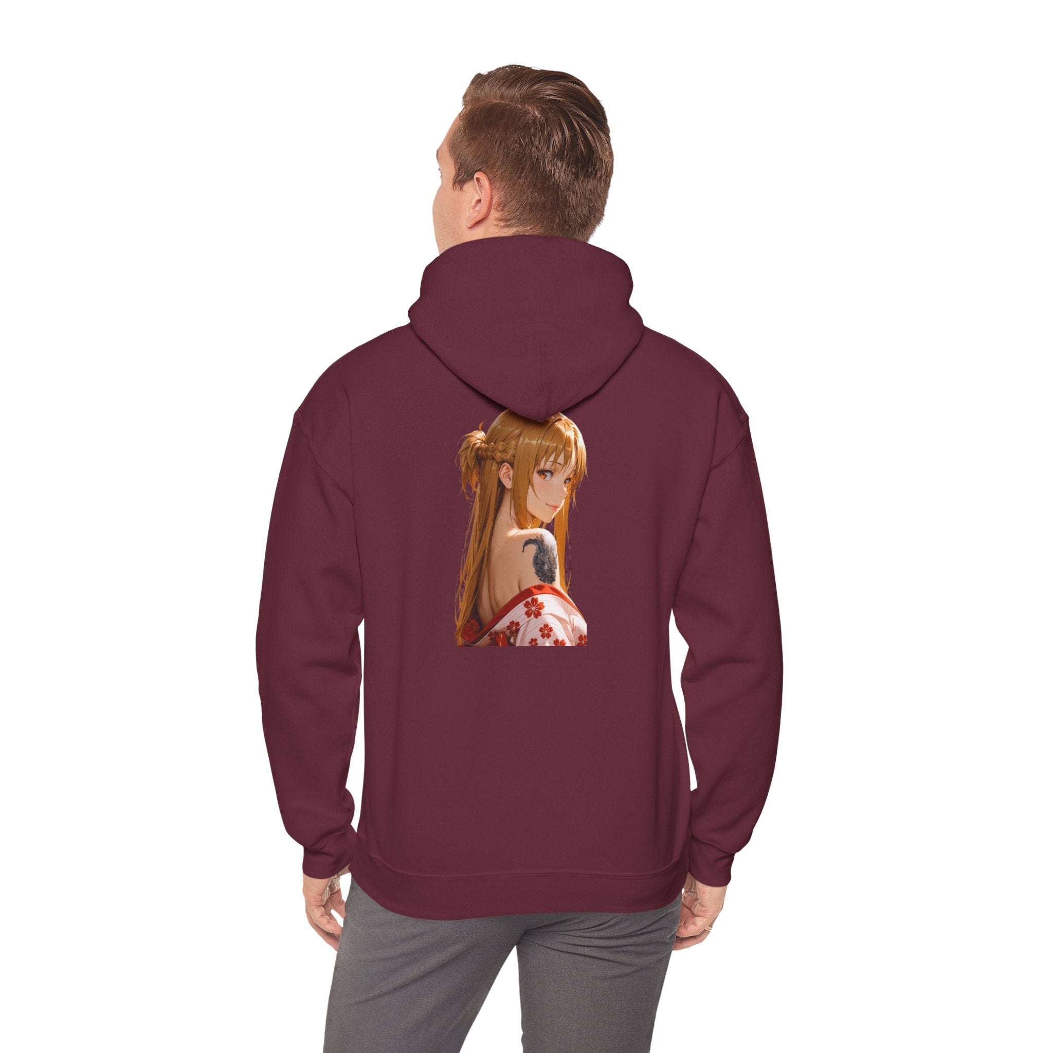 Asuna Kimono Tattoo Unisex Heavy Blend™ Hooded Sweatshirt