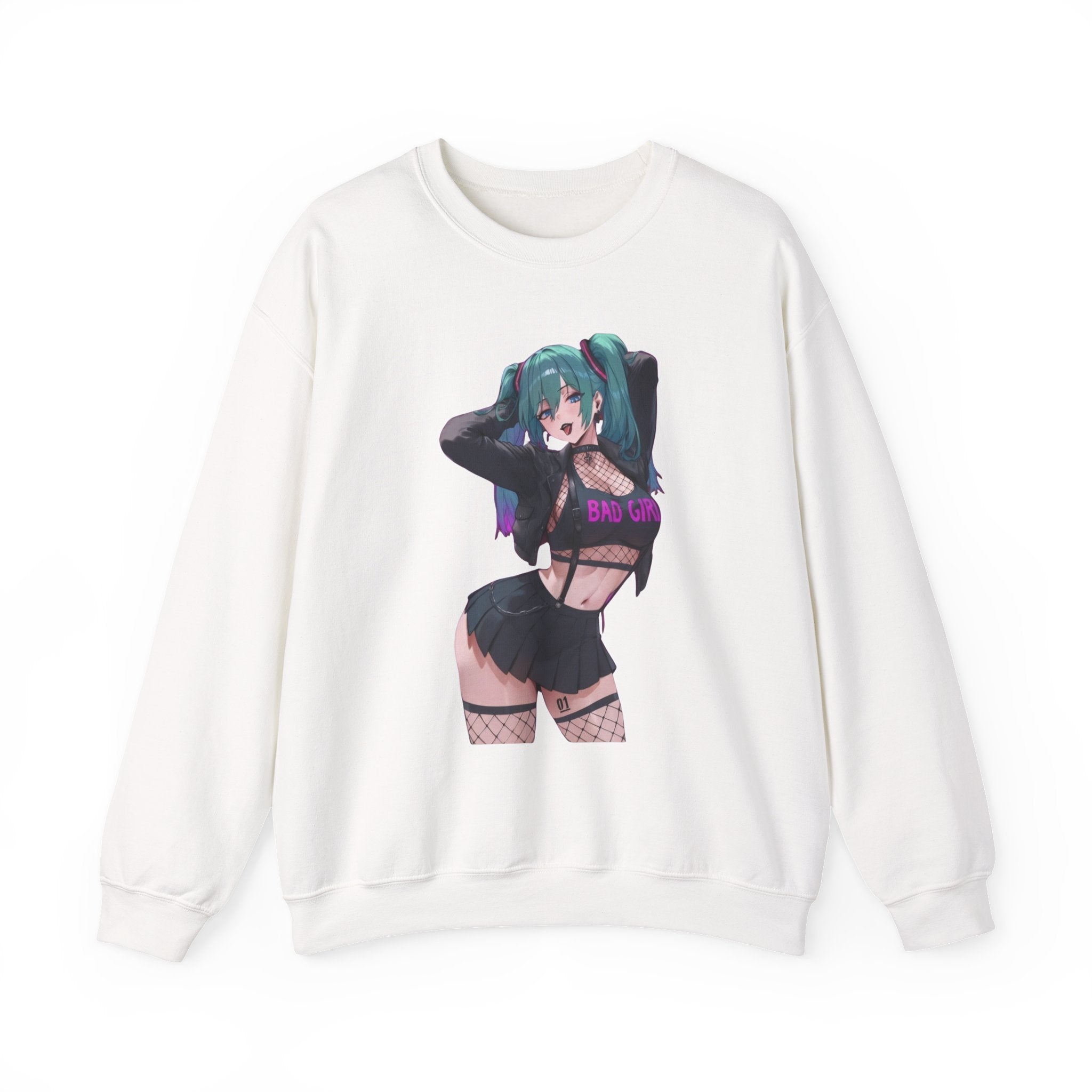 Hatsune Miku Baddie Unisex Heavy Blend™ Crewneck Sweatshirt