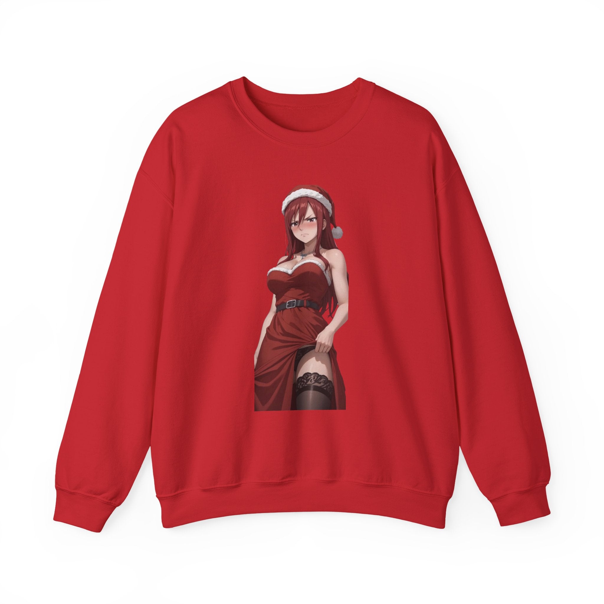 Ezra Scarlet Christmas Themed Angry Unisex Heavy Blend™ Crewneck Sweatshirt