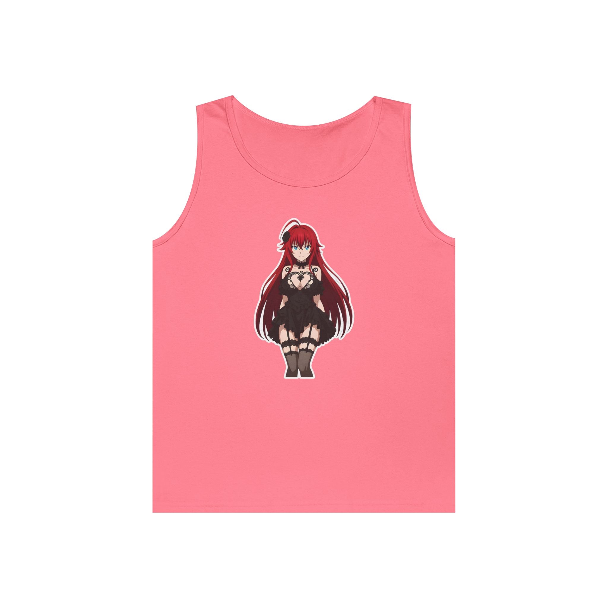 Rias Gremory Gothic Style Waifu Heavy Cotton Tank Top