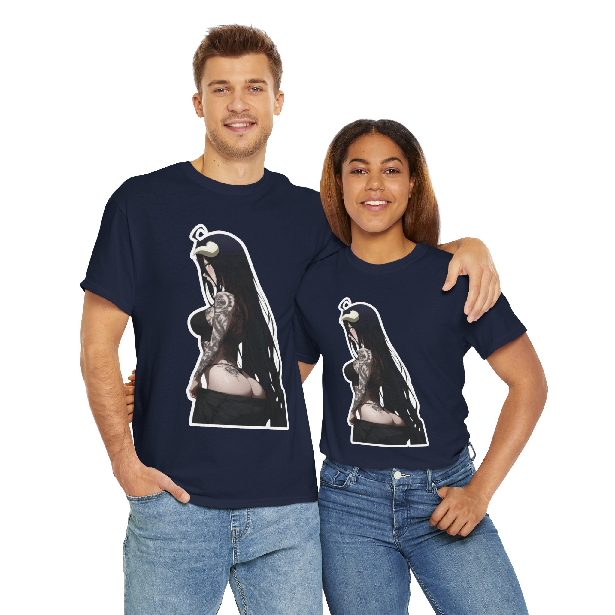 Albedo From Overlord Gothic Tattooed Unisex Heavy Cotton Tee