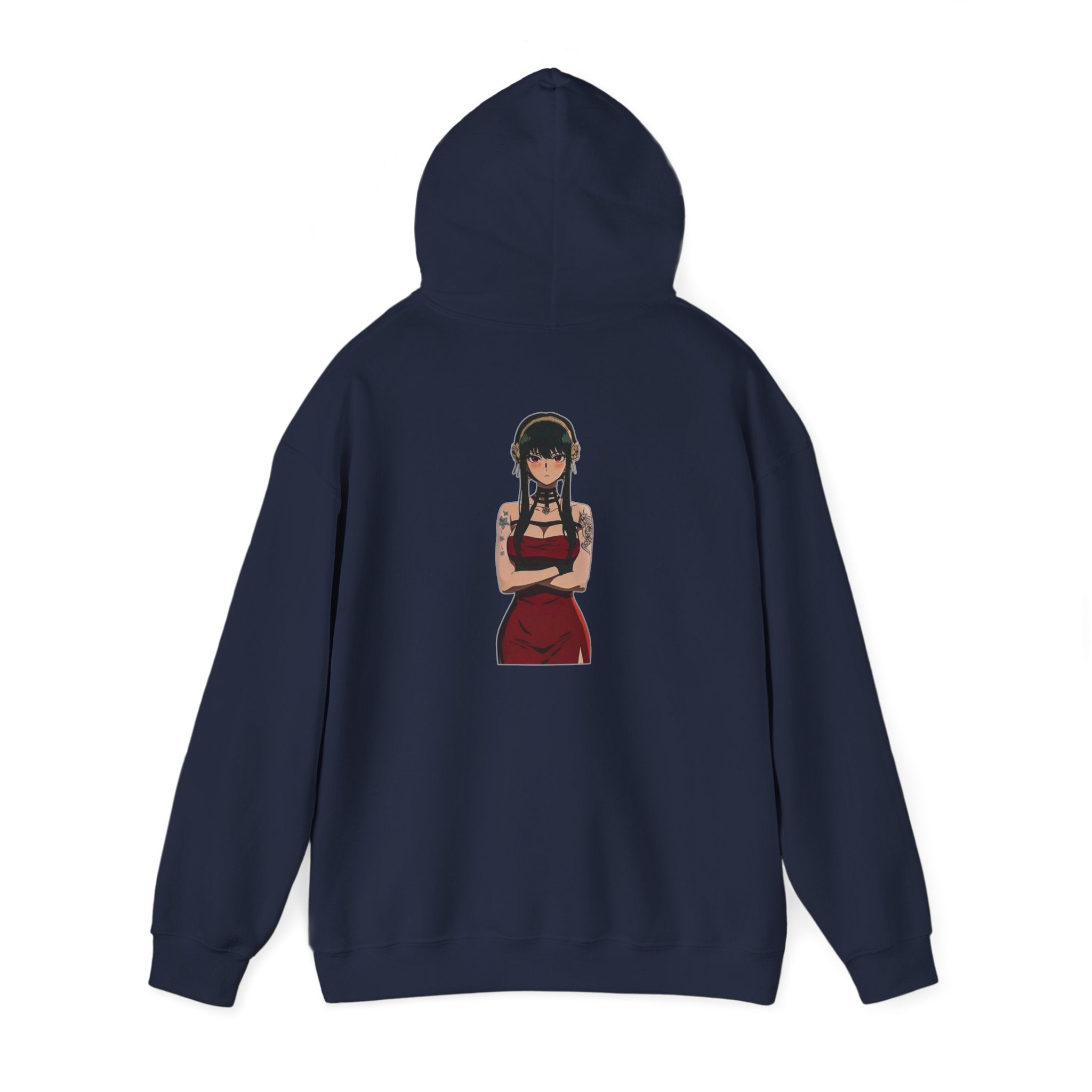 Yor Forger Elegant Tattooed Anime Unisex Heavy Blend™ Hooded Sweatshirt