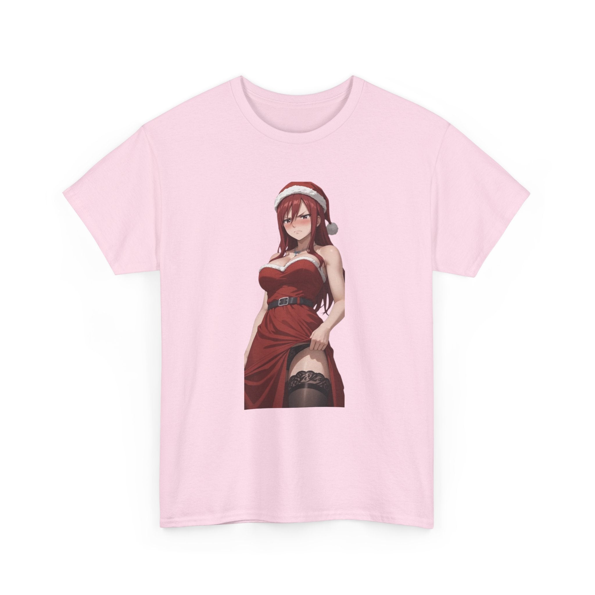 Ezra Scarlet Christmas Themed Angry Anime Unisex Heavy Cotton Tee