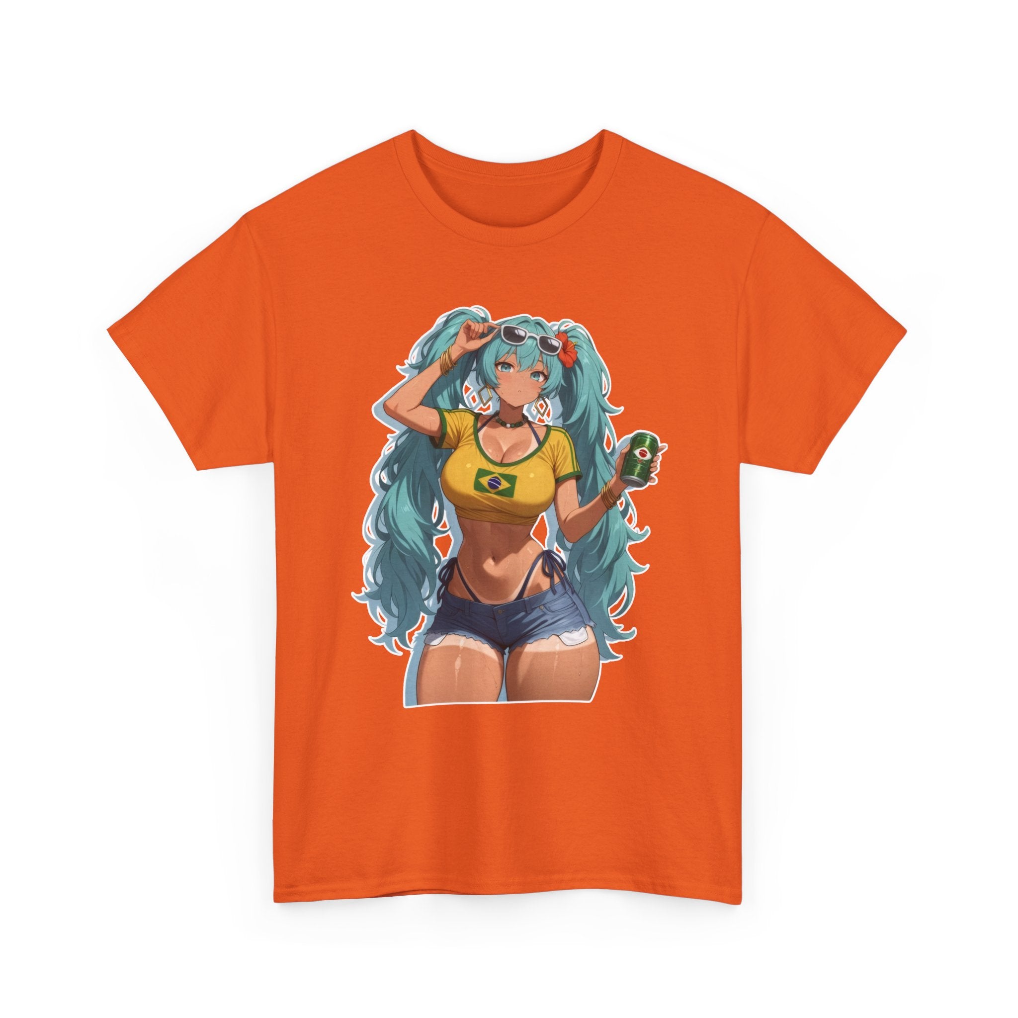 Hatsune Miku Brazil Girl Unisex Heavy Cotton Tee