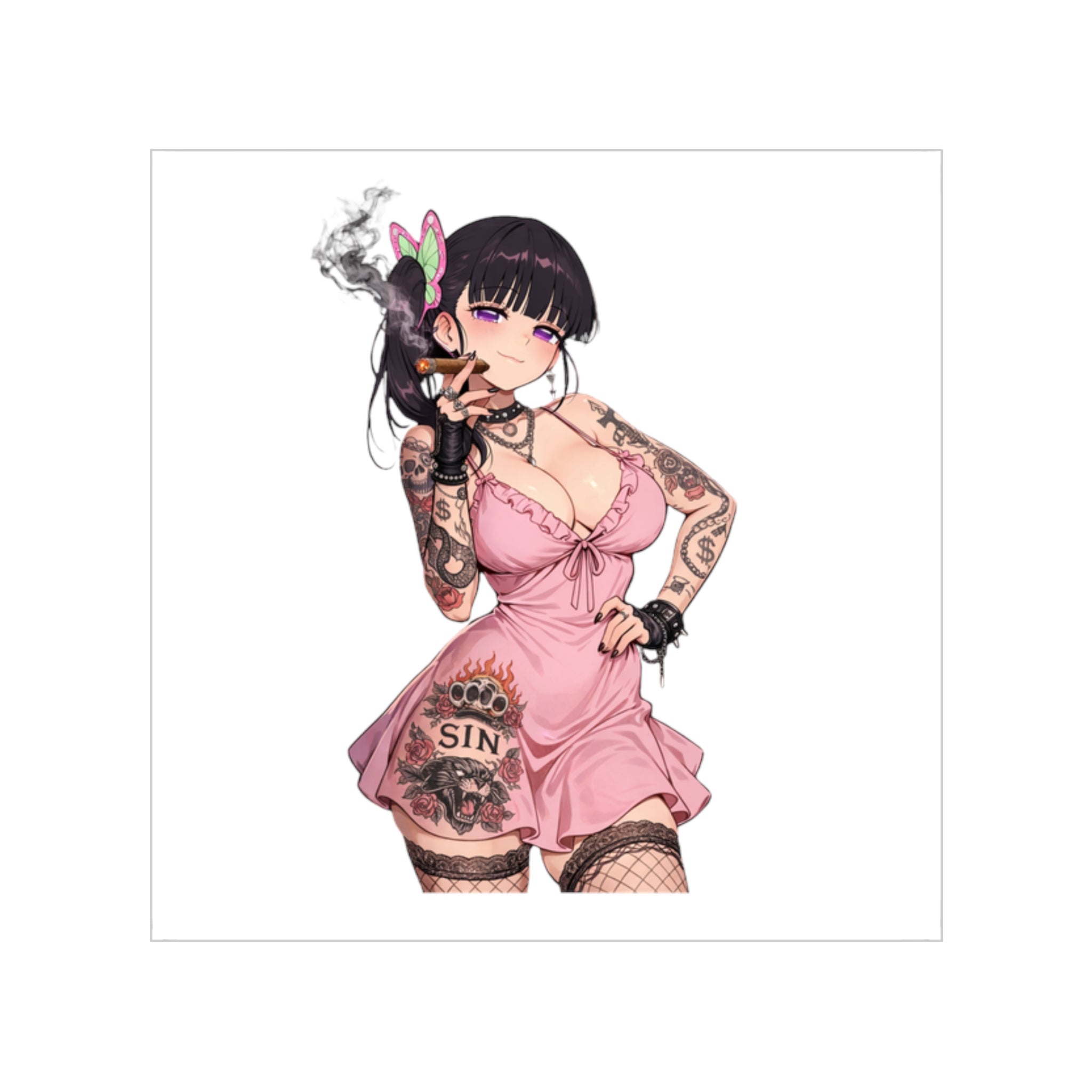 Kanao Tsuyuri Sexy Tattoo Sticker