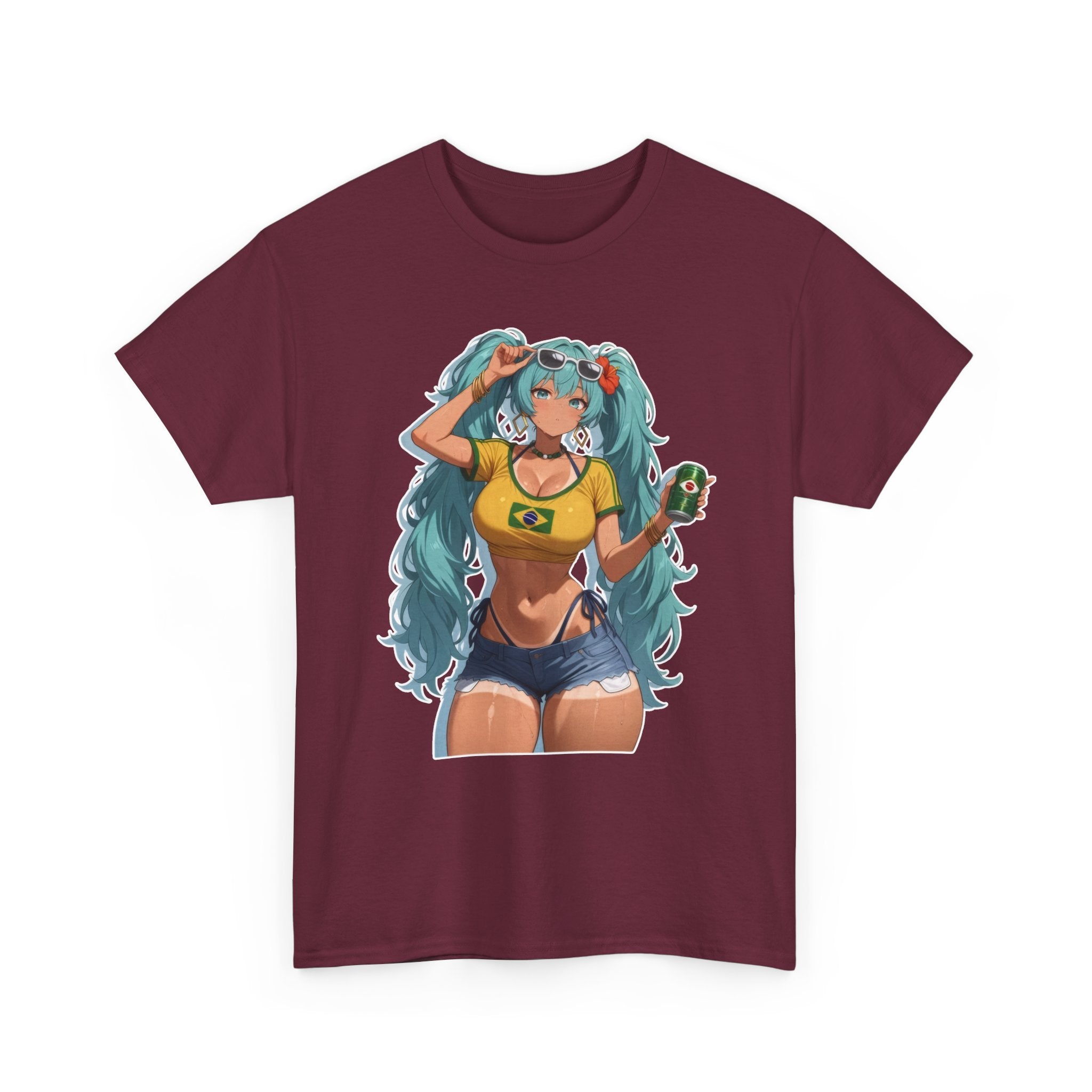 Hatsune Miku Brazil Girl Unisex Heavy Cotton Tee