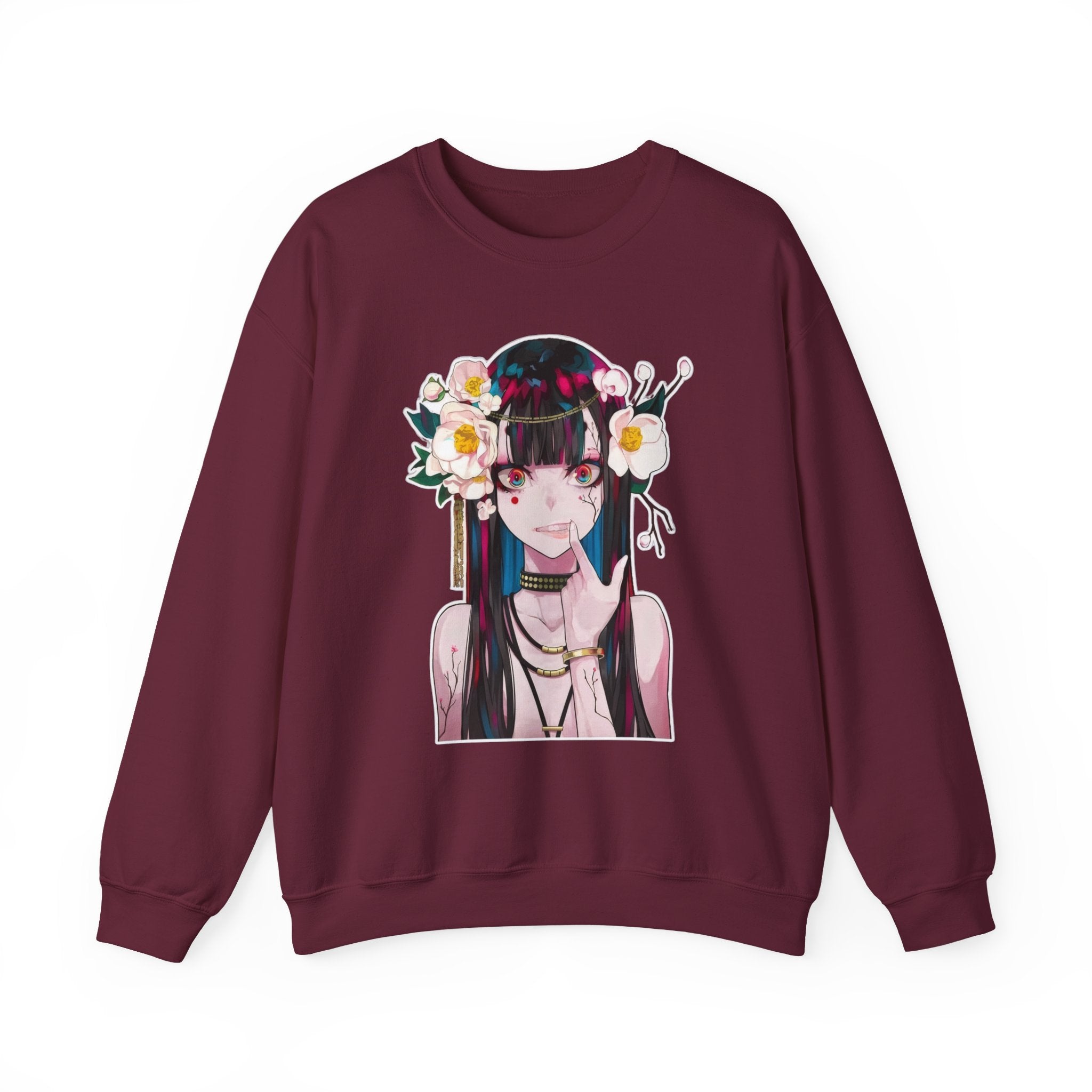 Vampire Girl Dark Fantasy Unisex Heavy Blend™ Crewneck Sweatshirt