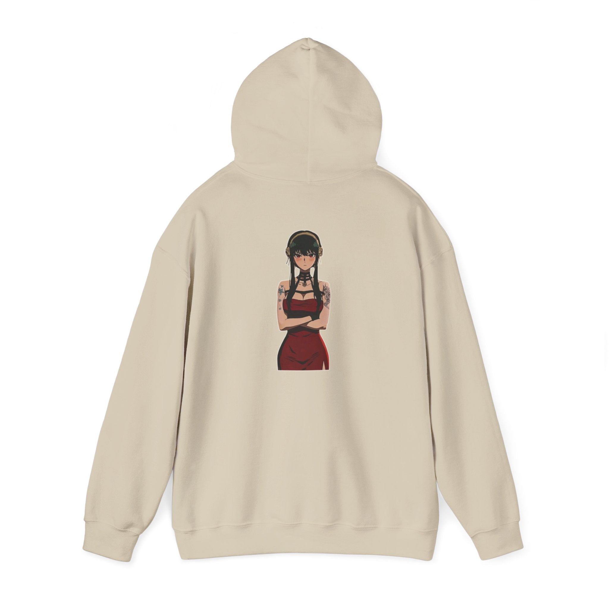 Yor Forger Elegant Tattooed Anime Unisex Heavy Blend™ Hooded Sweatshirt