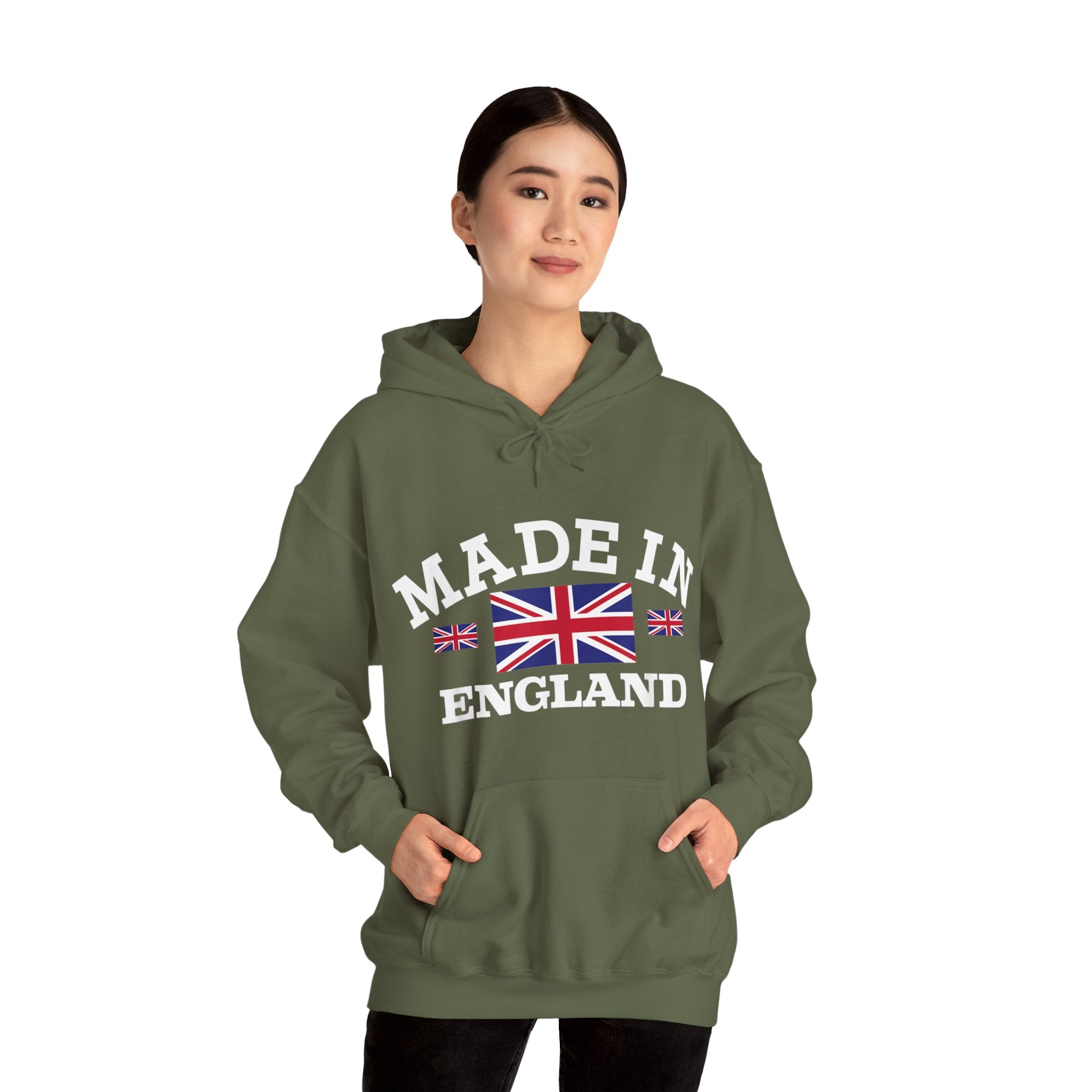 Made in England British Flag Union Jack Unisex Heavy Blend™ Hooded Sweatshirt