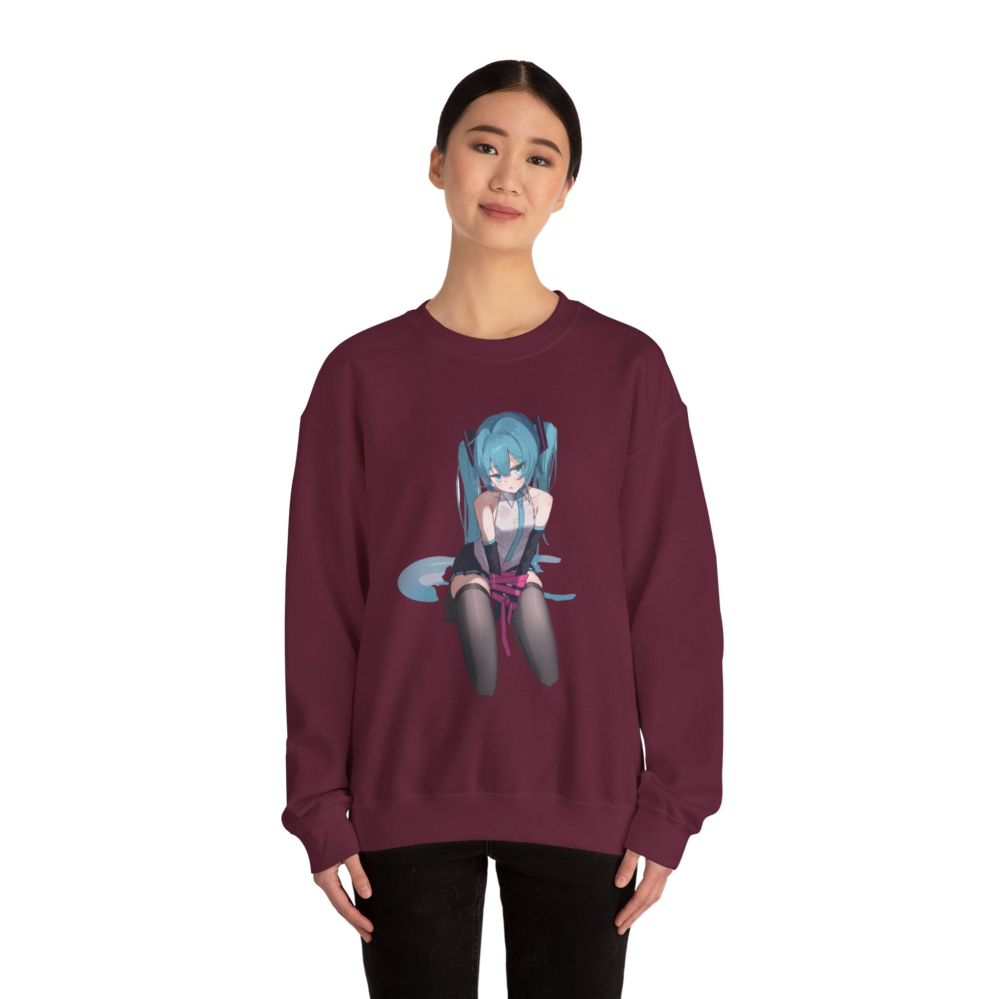 Hatsune Miku Bound Cute Anime Unisex Heavy Blend™ Crewneck Sweatshirt