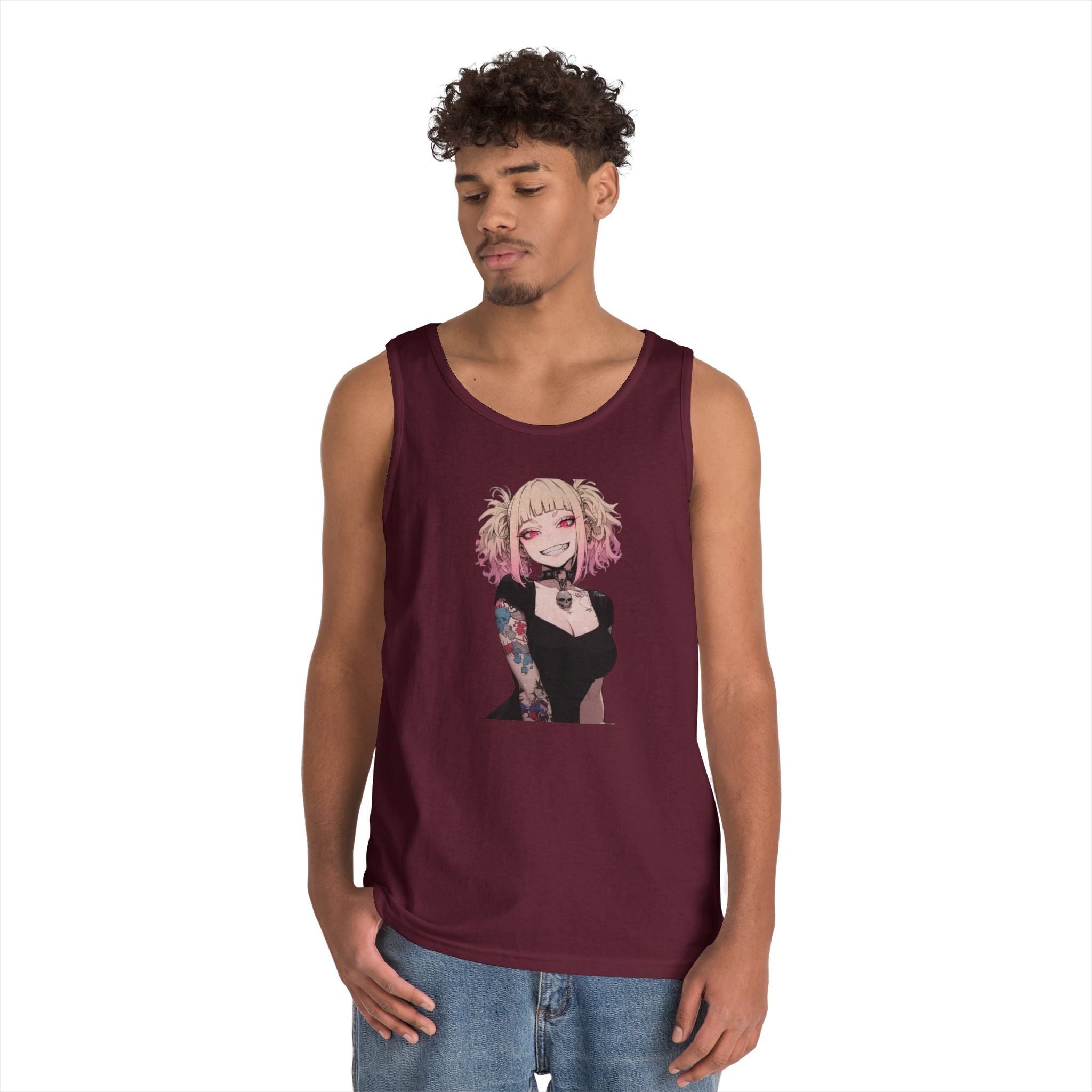 Gothic Himiko Toga Tattooed Crazy Heavy Cotton Tank Top