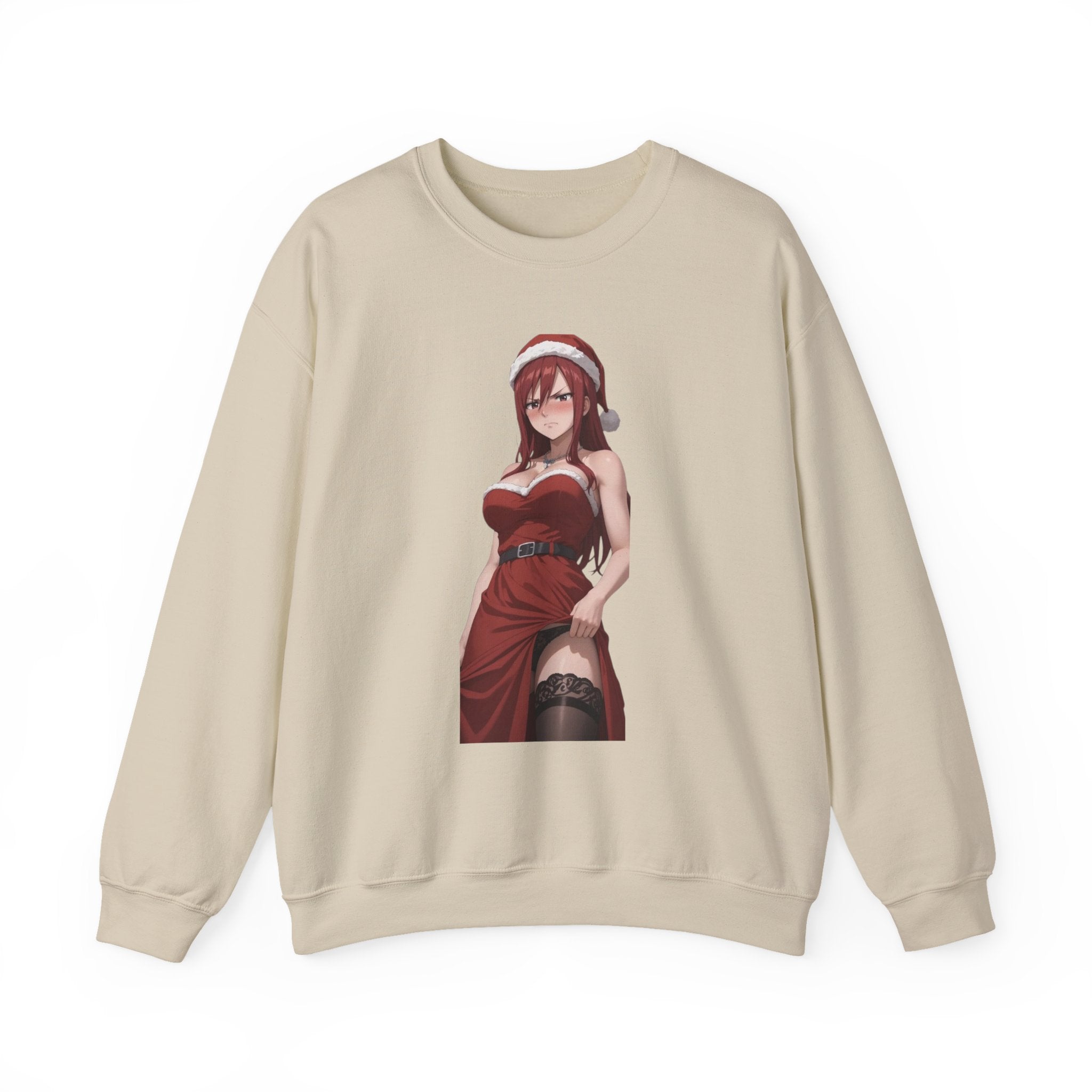 Ezra Scarlet Christmas Themed Angry Unisex Heavy Blend™ Crewneck Sweatshirt