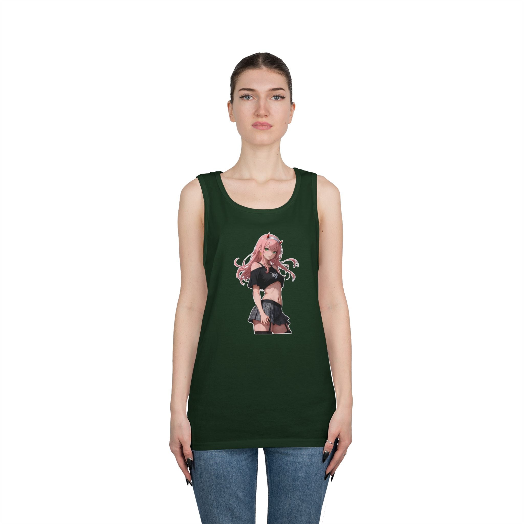 Zero Two Streetwear Style Heavy Cotton Tank Top