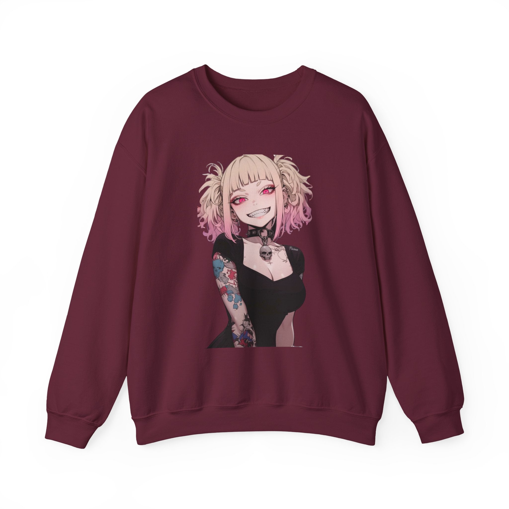 Gothic Himiko Toga Tattooed Crazy Unisex Heavy Blend™ Crewneck Sweatshirt